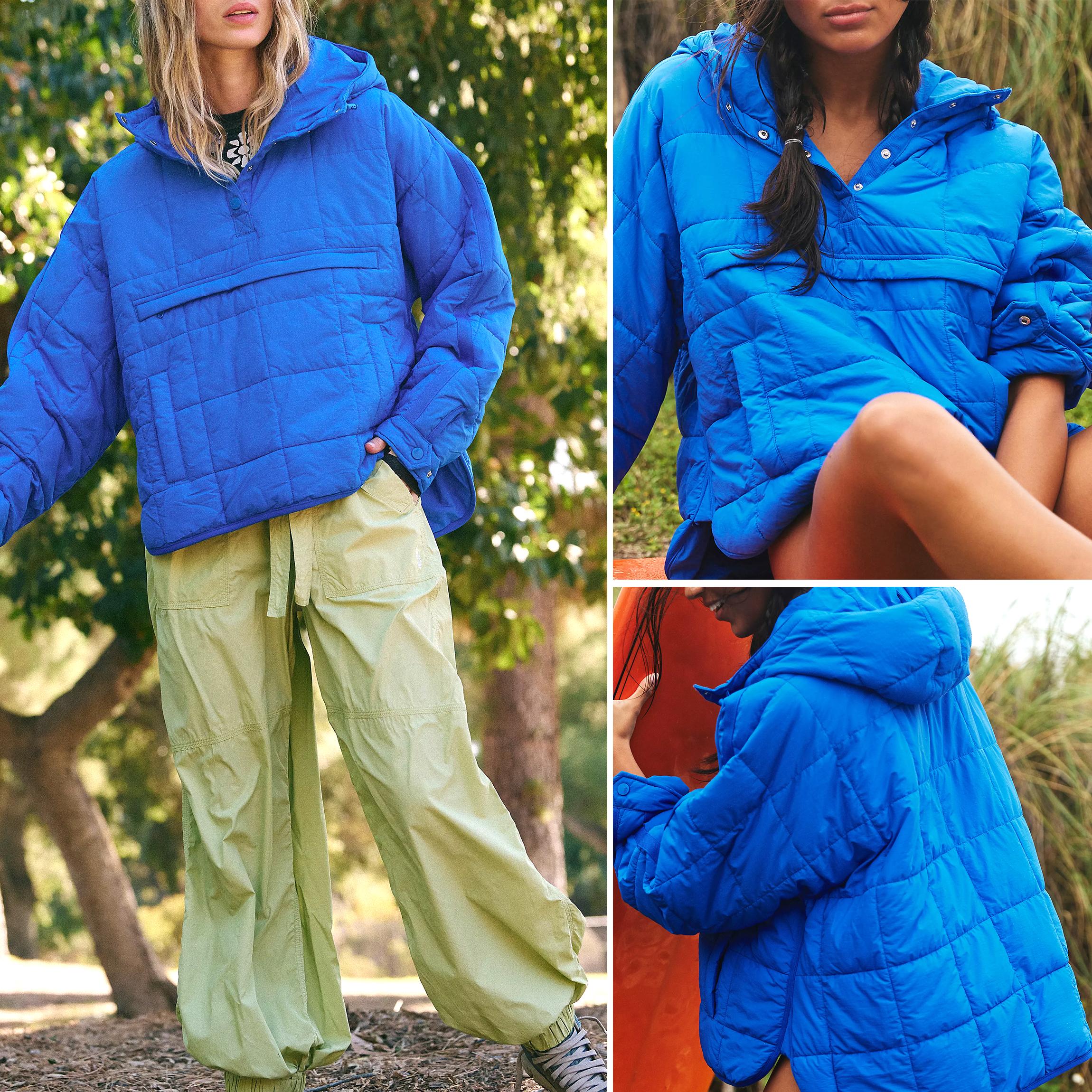 Buenoble Womens Oversized Puffer Jacket Quilted Dolman Hoodies Pullover Long Sleeve Lightweight Warm Tops Coat Fitted Basic Minimalist Outerwear SpringStatements