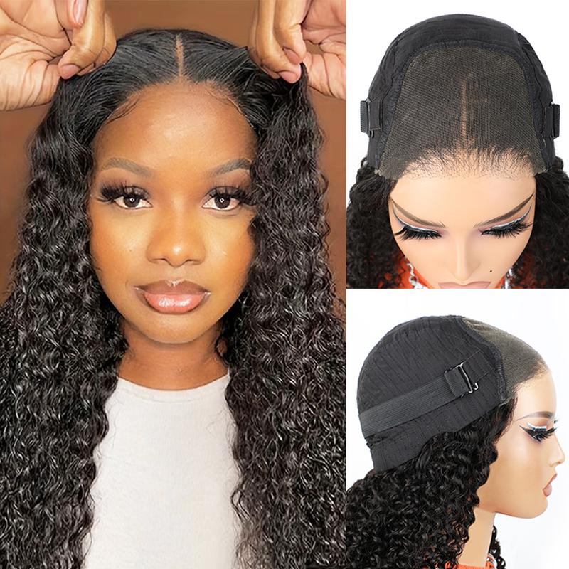 MORE FACE Wear And Go Glueless Wig 7x5 HD Pre-Cut Kinky Curly Wig Human Hair Quick Install Ready To Wear Curly Wigs Lace Front