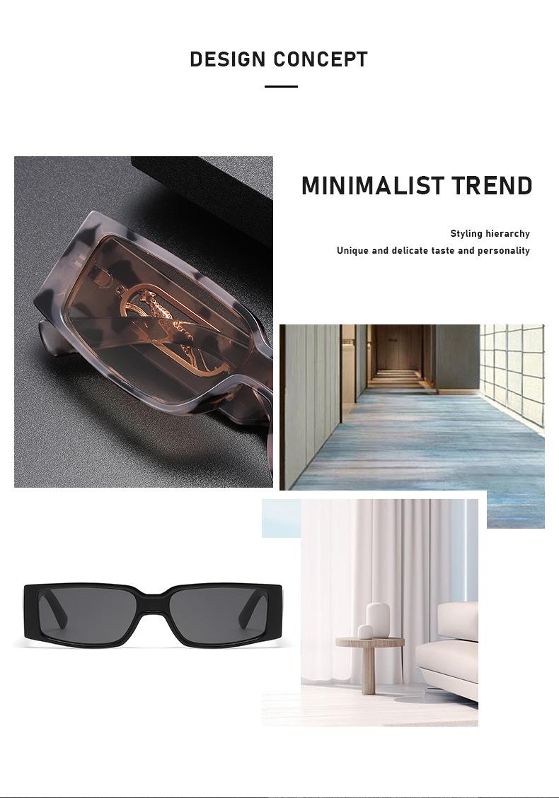 Women's Retro Rectangle Sunglasses - 2026 Slim Narrow Frame, Gradient UV400 Lenses, Y2K Trendy Streetwear Shades for Men