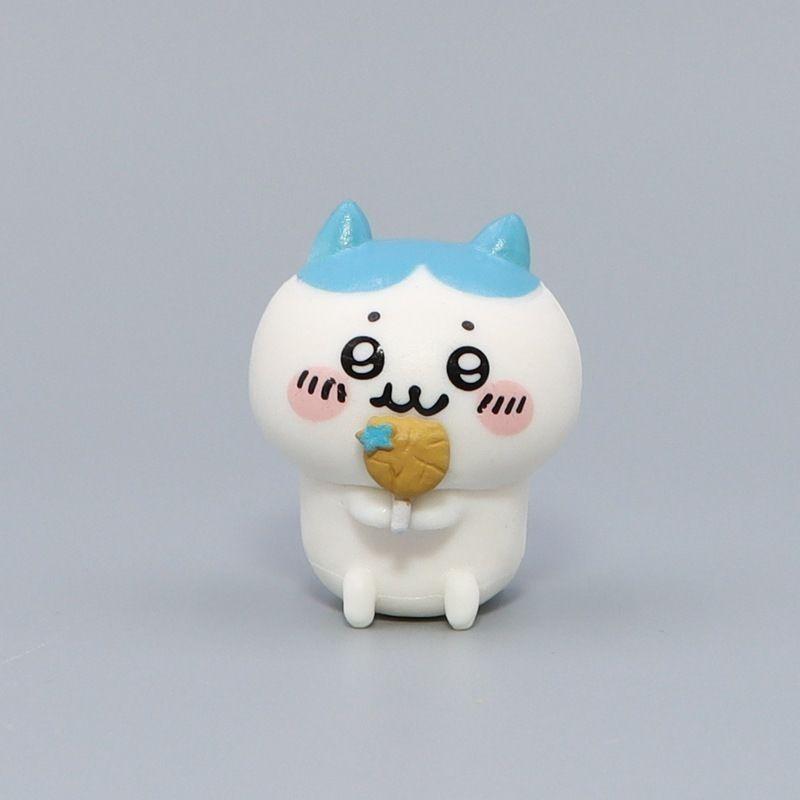 Chiikawa PVC Cartoon Figurine Toy - 3.7*3.2cm Paste-On Car Accessory for Rear View Mirror, Console & Screen, Suitable for All Cars, Ideal Gift (Home Decor Statue)