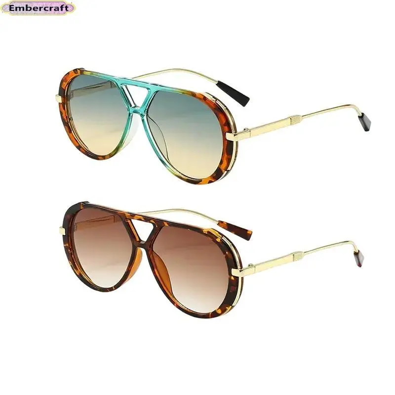 2 Pack Retro Women Sunglasses, Viral Aesthetic UV400 Shades, Lightweight Durable Frame, Y2K Oval Square Blend Design, Chic All-match Eyewear for Summer Outfits, Streetwear, Beach Vacation Travel Daily Casual Social Media