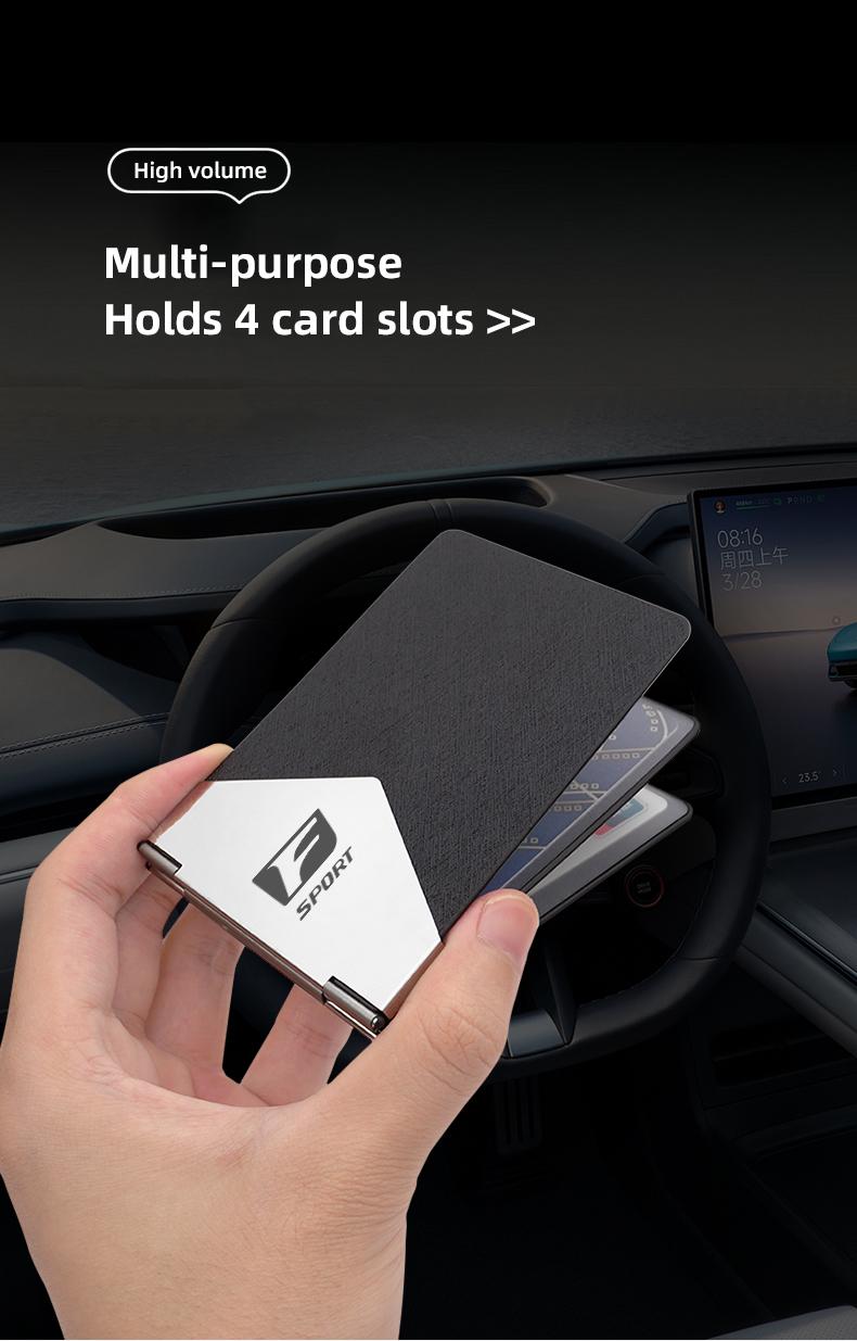 Car Driver License Wallet ID License Storage Bag Credit Card Holder For Lexus F-SPORT ES RX NX LS UX LM LX GX LC RZ IS CT GS RC HS SC TX LBX IS300 RX350 LS500 LX600 NX260 CT200