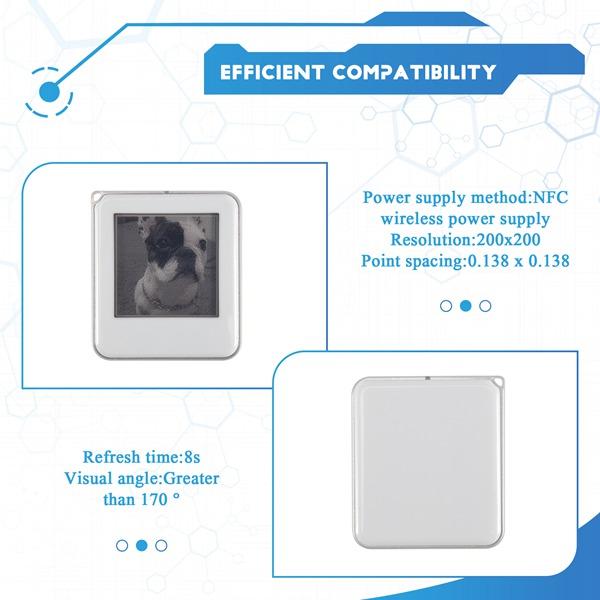 NFC Function Keyring 1.54-Inch Three Color Display Screen Image Wireless Transmission Keychain Ink Screen NFC Function Keyring 1.54-Inch Three Color Display Screen Image Wireless Transmission Keychain Ink Screen