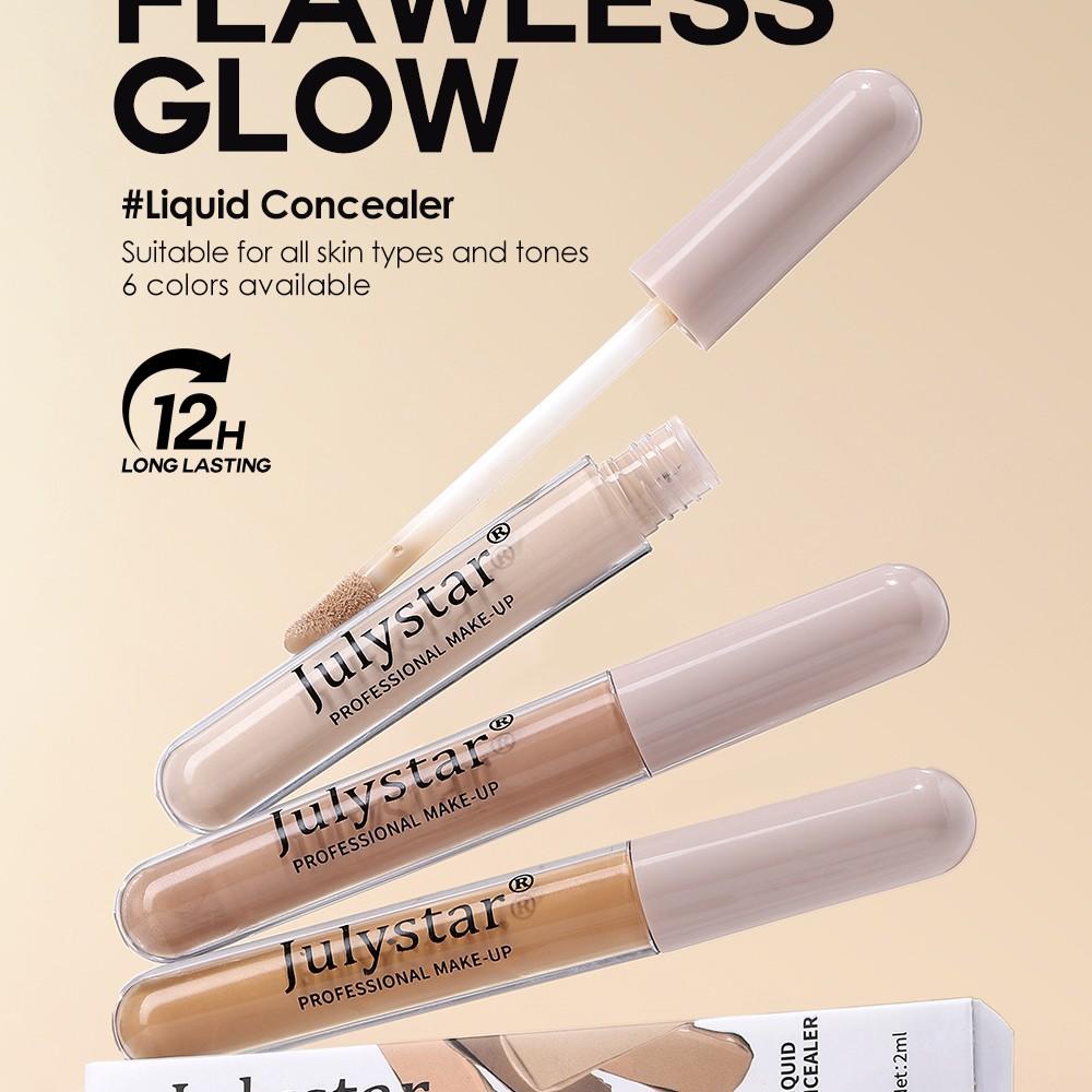 Julystar Multi-Color Concealer Liquid, Matte Finish, Natural Fit, Lightweight Hydrating Texture, Covers Imperfections, Multi-Pack