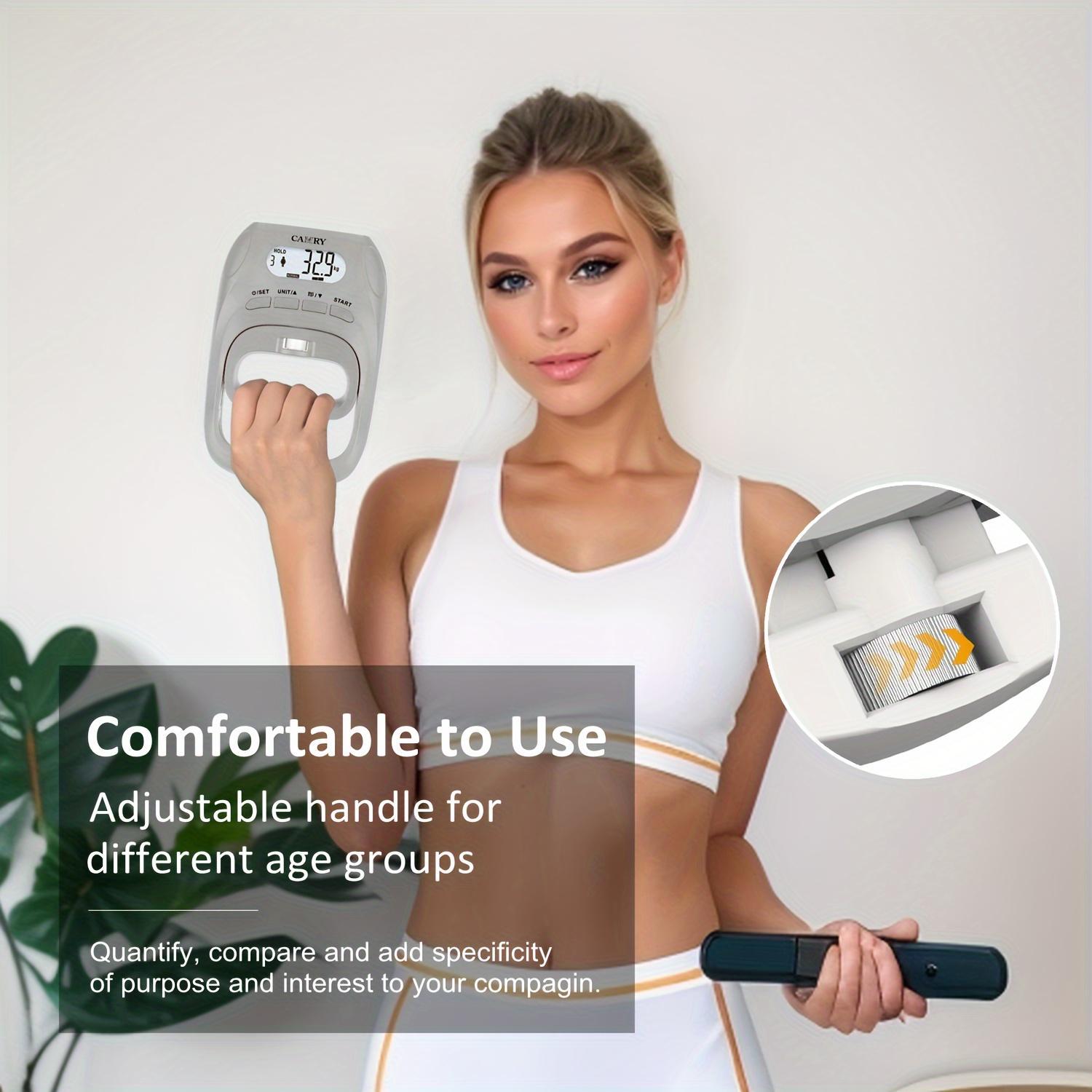 1pc Camry Digital Hand Dynamometer for Measuring Grip Strength, an Electronic Handheld Device with a Backlit LCD, Suitable for Sports, Educational Institutions, And Home Use, with a Capacity of 400Lbs/180Kg, No Batteries Required.