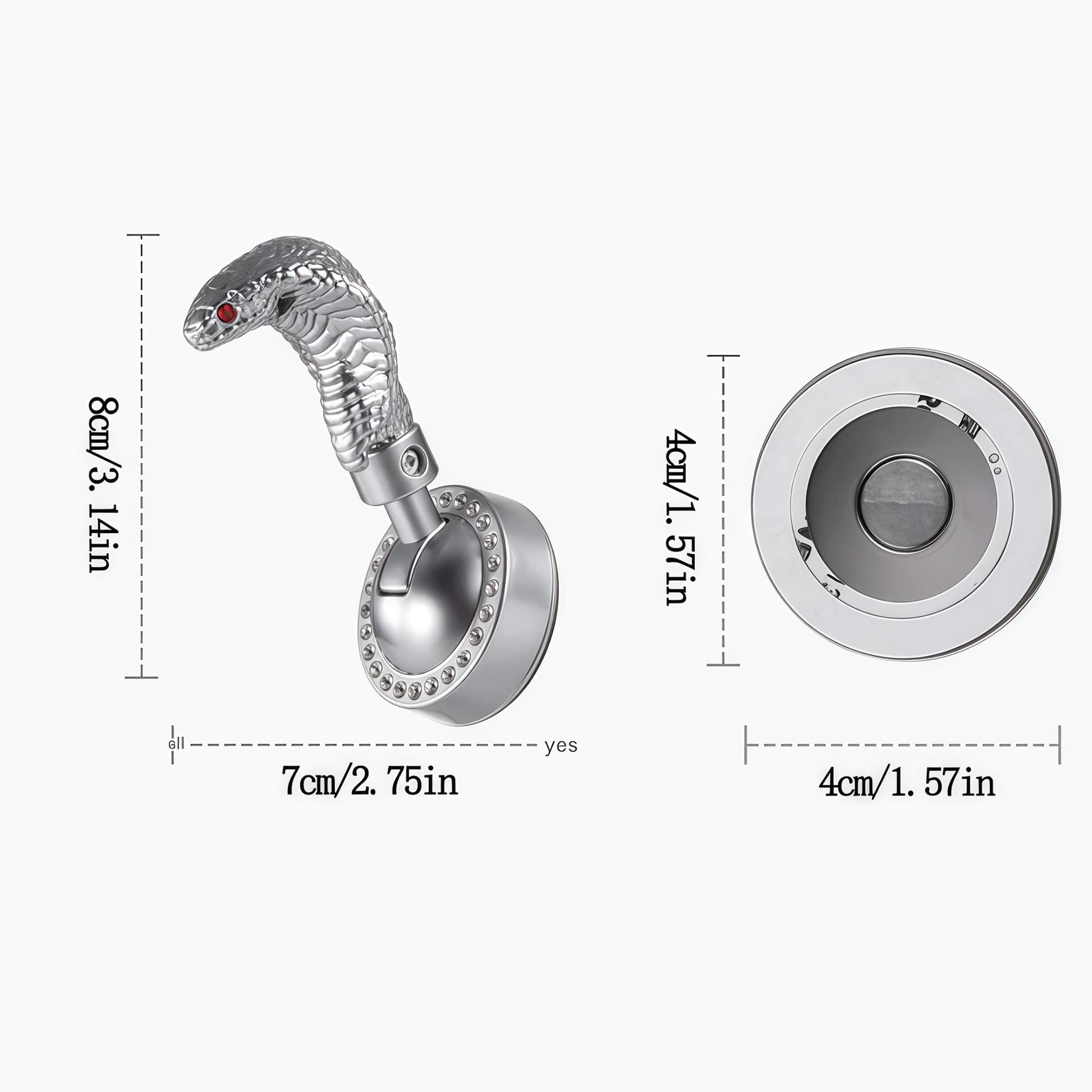 Creative Snake Head One-Button Start Cover, Car Engine Ignition Parking Rod, Fashion Safety Start Pushrod, Universal Fit, Easy Installation, Car Interior Accessory