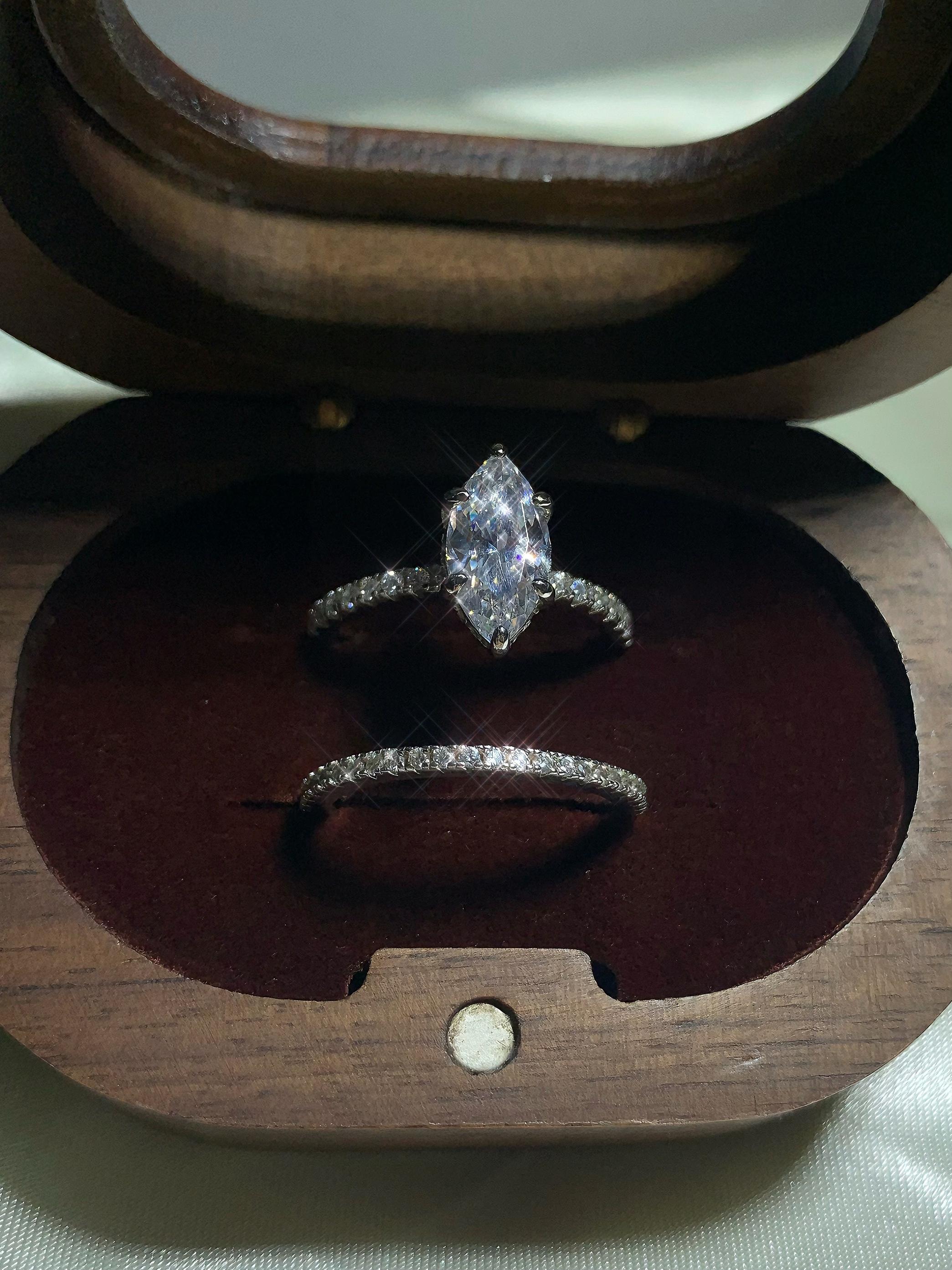 S925 Sterling Silver Marquise Cut Horse Eye Ring 6*12mm 8A Cubic Zirconia Ring fashion jewelry accessory woman girl promise ring-108(20%)