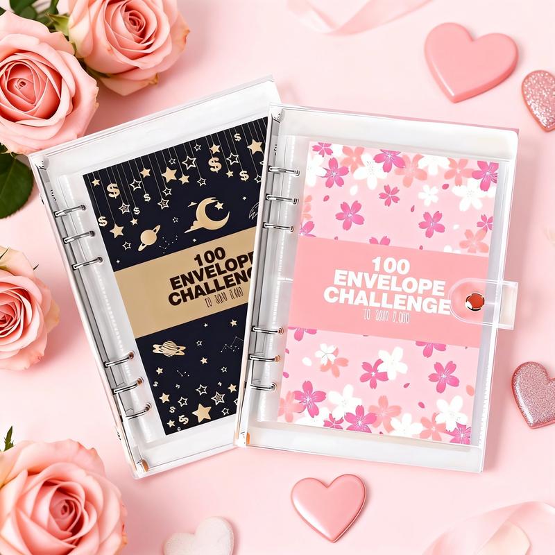 2026 Money-Saving Challenge Binder - Budget Binder with Cash Envelopes, Savings Challenge Planner, Savings Challenge Book for Home & Office - Ideal New Year & Valentine's Day Gift