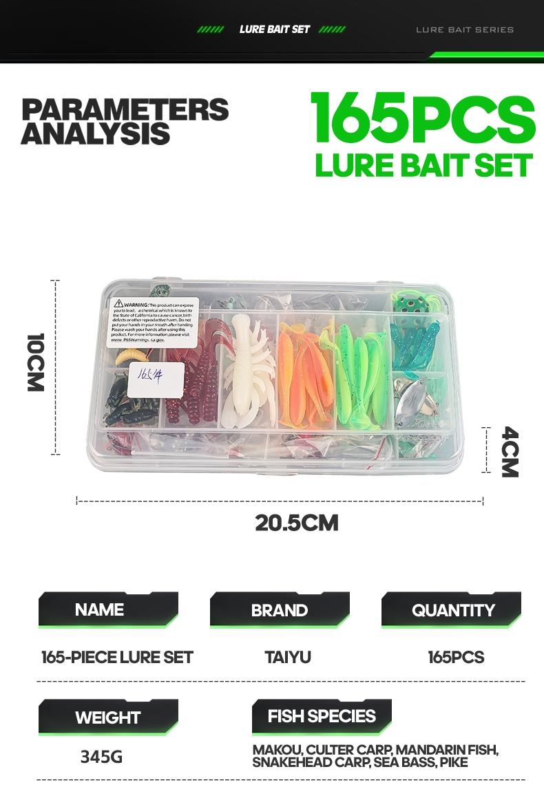 18/43/165/361/604pcs Fishing Lures Kit Soft Lure And Hard Baits Set Metal Jig Sea Fishing Accessories  Artificial Wobblers Fishing Gear Set