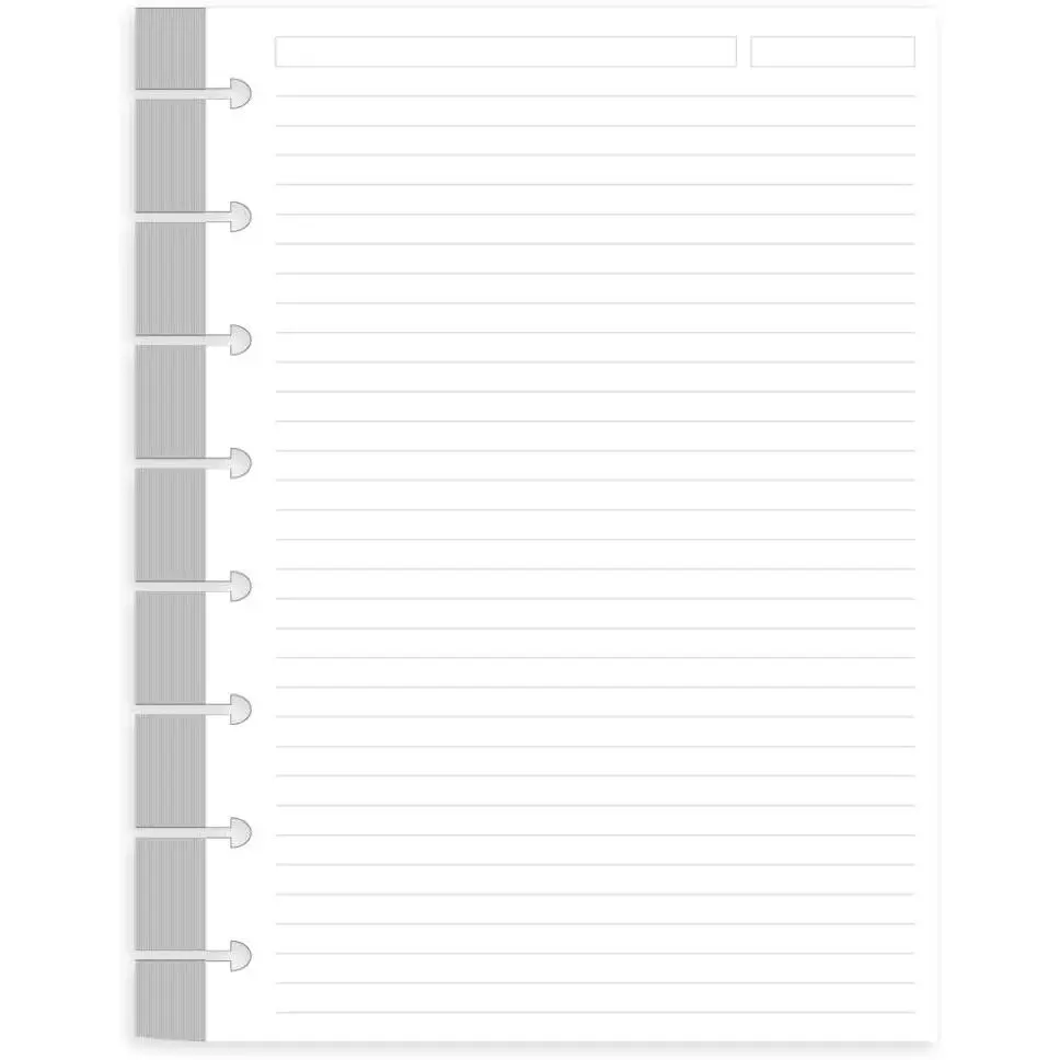 (3 Pack) Junior Size Refills Paper, A5 Loose Leaf Paper for Custom Note-Taking System Discbound Notebook Planner Inserts, 300 Sheets/600 Pages, 100gsm, 5.8'' x 8.3''