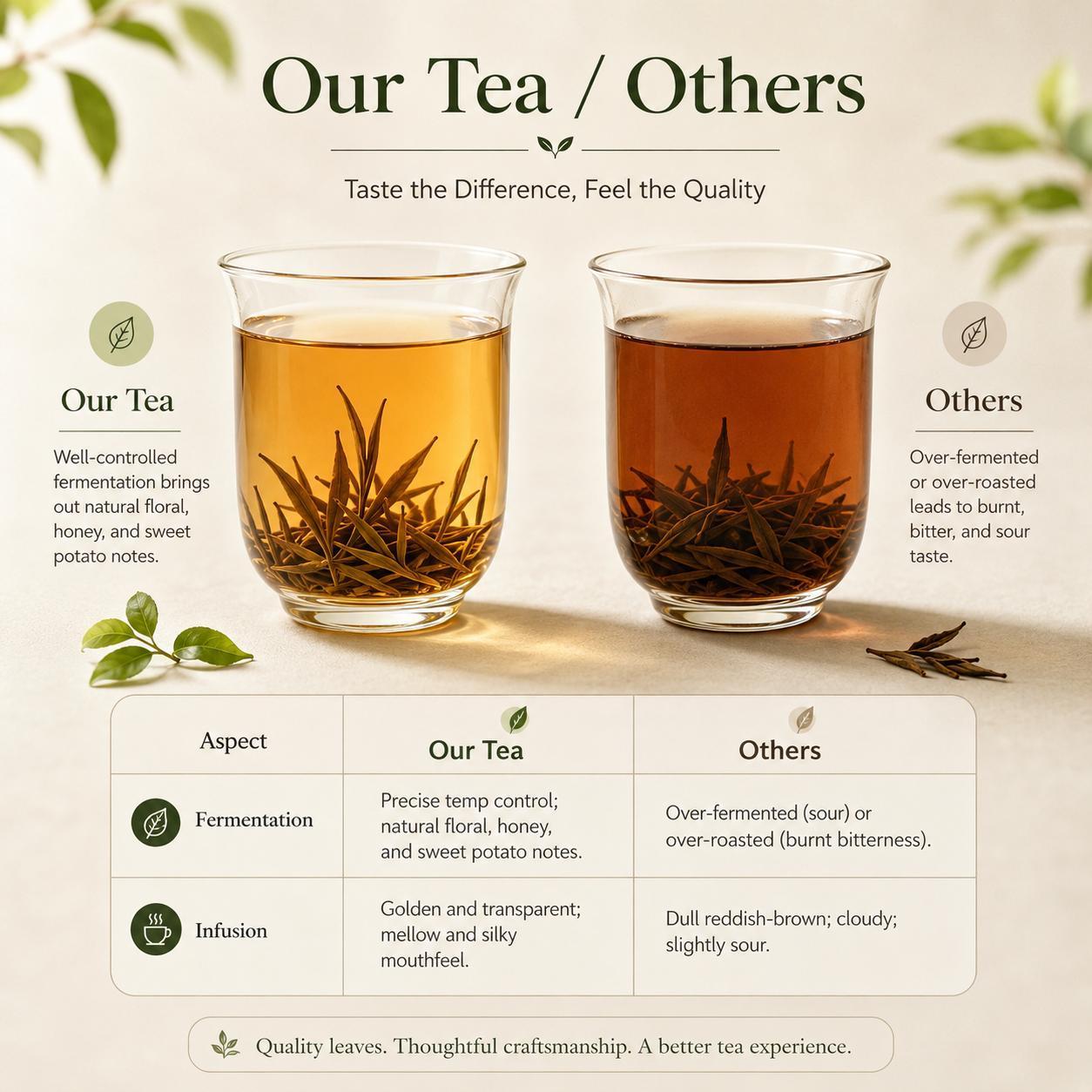 Jin Jun Mei Black Tea Loose Leaf Relaxing Tea Chinese Whole Leaf Tea No Added Sugar Tea Afternoon Team for Hot Brewing Iced Tea sohochic, Beverage, Tea Leaves
