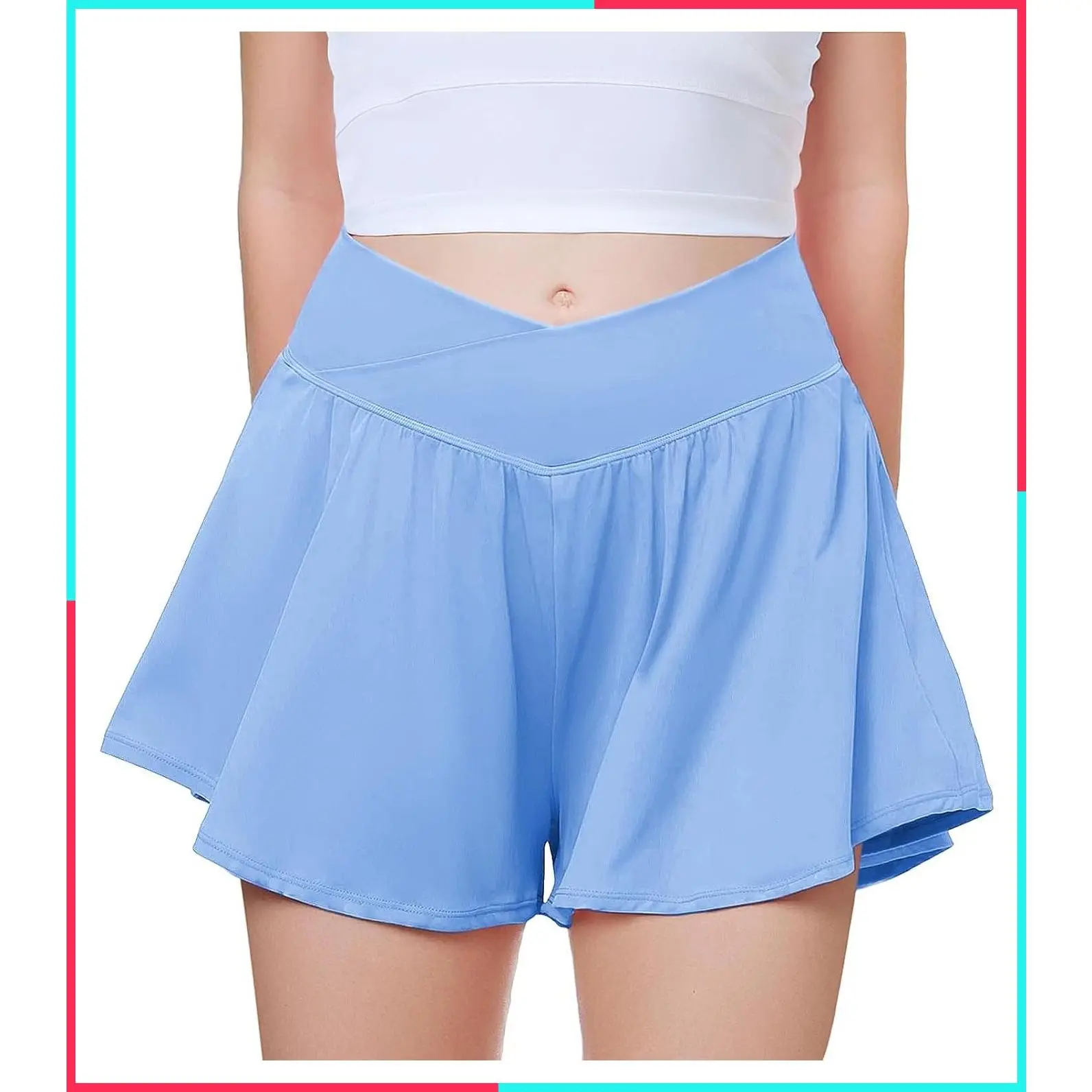 Girls Butterfly Shorts Athletic Shorts with Pockets