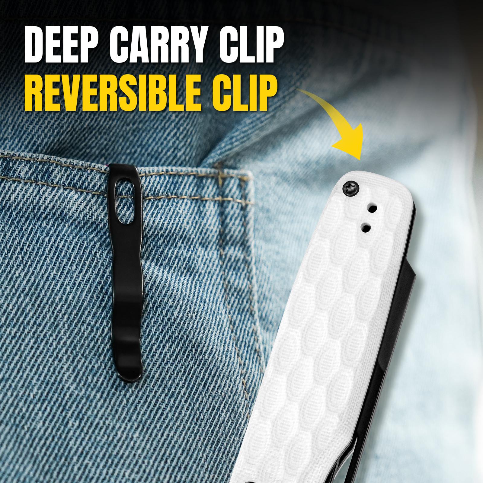 Kizer Task NitroV White G10 -3.04 " Black V3641A1 Outdoor Camping Knives Portable Multipurpose Knives Kizer Task NitroV White G10 -3.04 " Black V3641A1 Outdoor Camping Knives Portable Multipurpose Knives