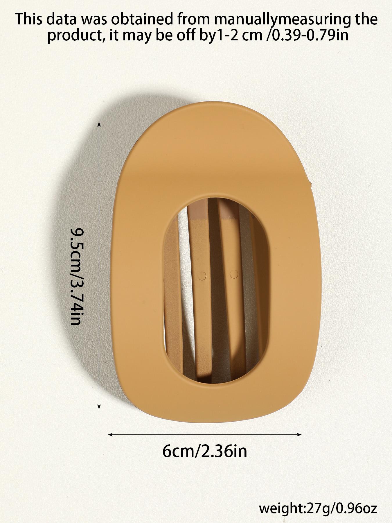 Solid Color Hair Claw, Flat Claw Clips, Casual Versatile Hair Accessories for Women, Minimalist Headwear Suitable for Thick Hair, Fashion Hair Accessories for Party, Daily Clothing Decor