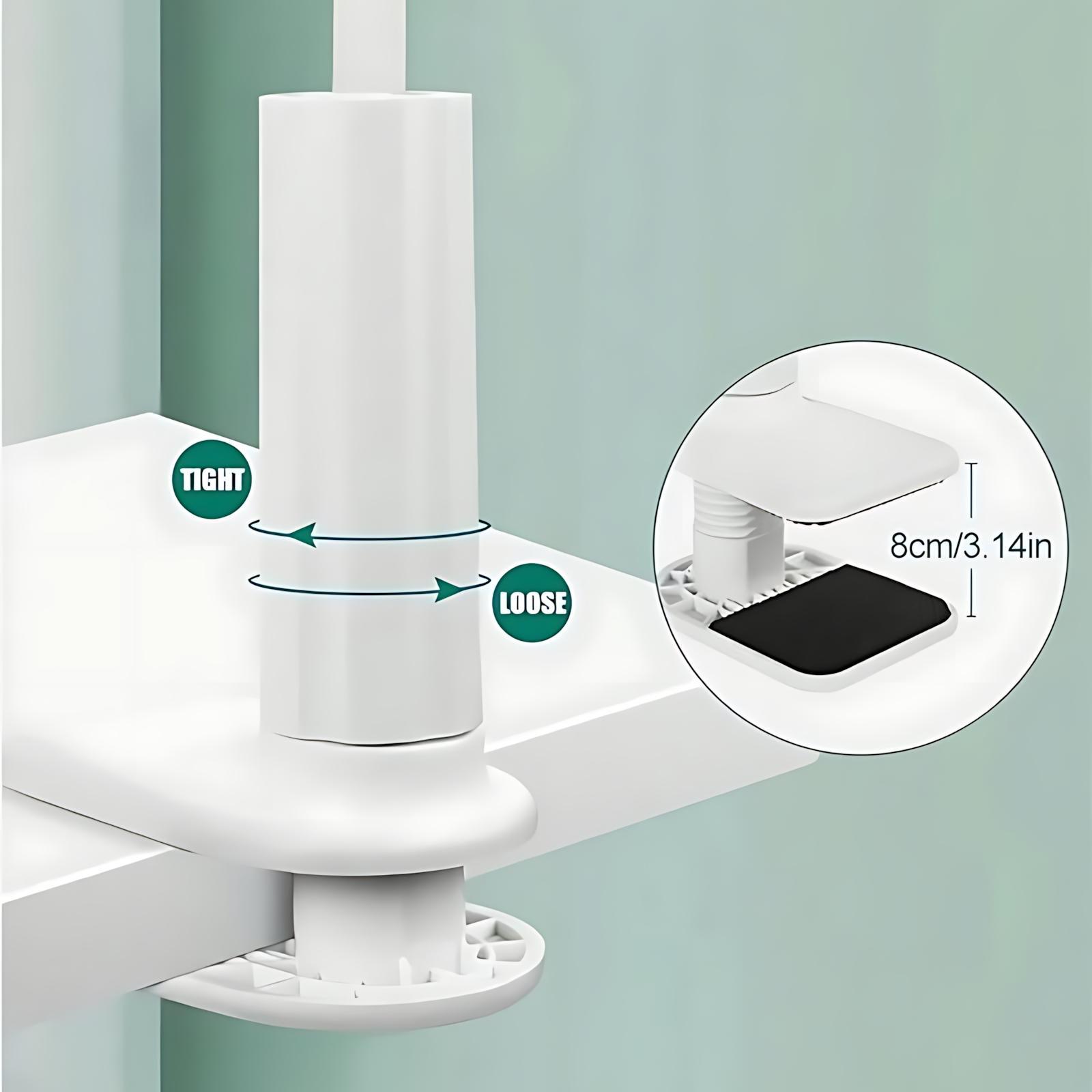 Adjustable Long Arm Bed Mount - 360° Rotating Phone Tablet Stand, Neck Pain Relief for Home Office