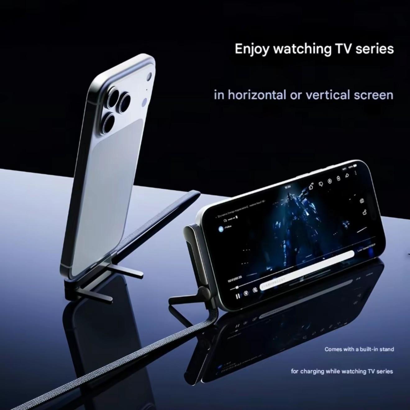 240w Gaming Mobile Phone Charging Cable, Compatible with Apple iPhone & Huawei, Fast Charge Data Line, Dual-Function Charger, Electronic Cellphone