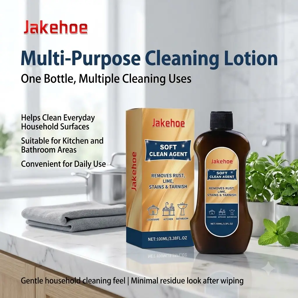 Multi-Purpose Cleaning Cream, All-Purpose Cleaner Paste for Kitchen, Bathroom, Floors, Stove Top, Range Hood, Sink, Tile, Countertop, Cookware, Heavy Grease, Soap Scum, Dirt, Grime, Stain Cleaning, Surface Care and Daily Home Cleaning Use