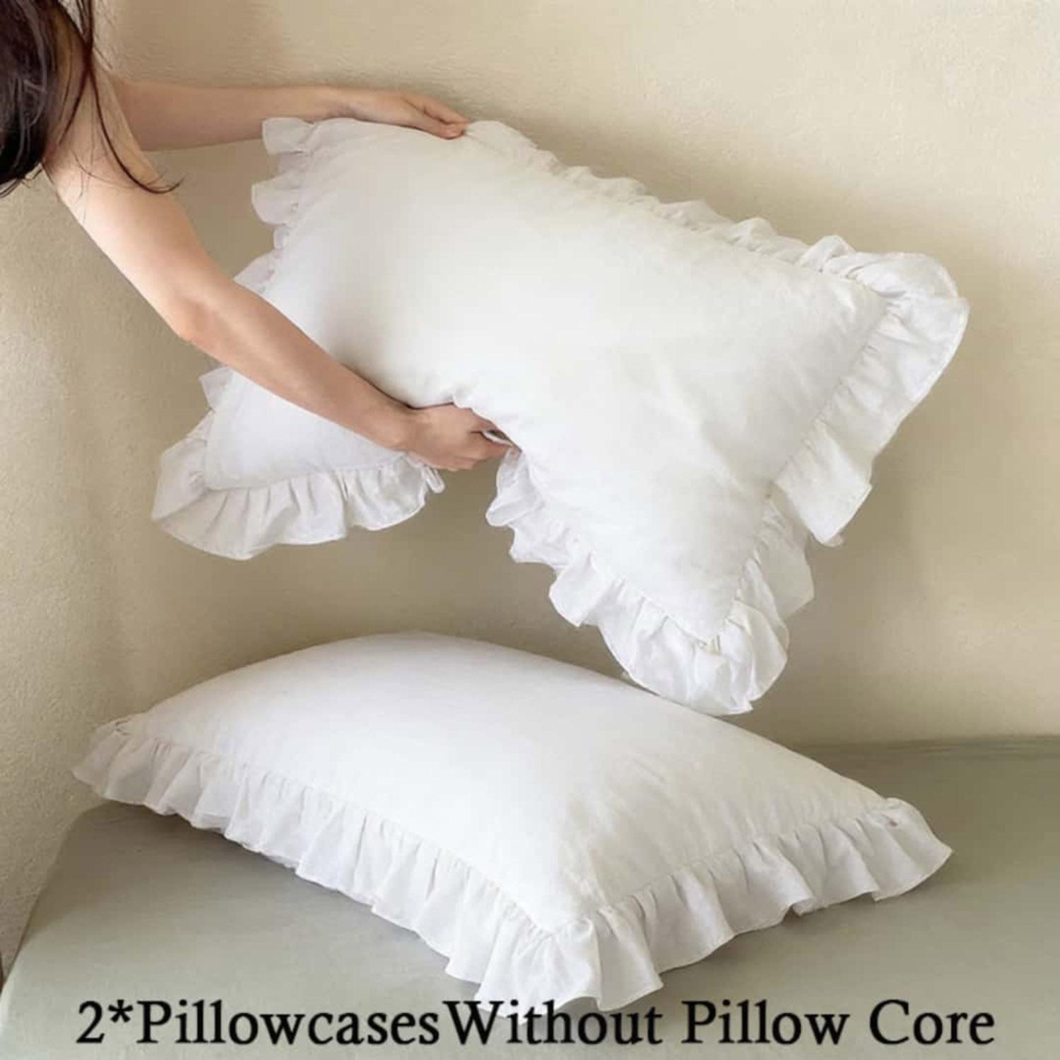 Solid Color Lace Pillowcases, Set of 2Pillow inserts not included.All-season essential bedding.Machine washable, soft and comfortable.Ideal for home, bedroom and dorm use.Elegant and stylish bedroom decor