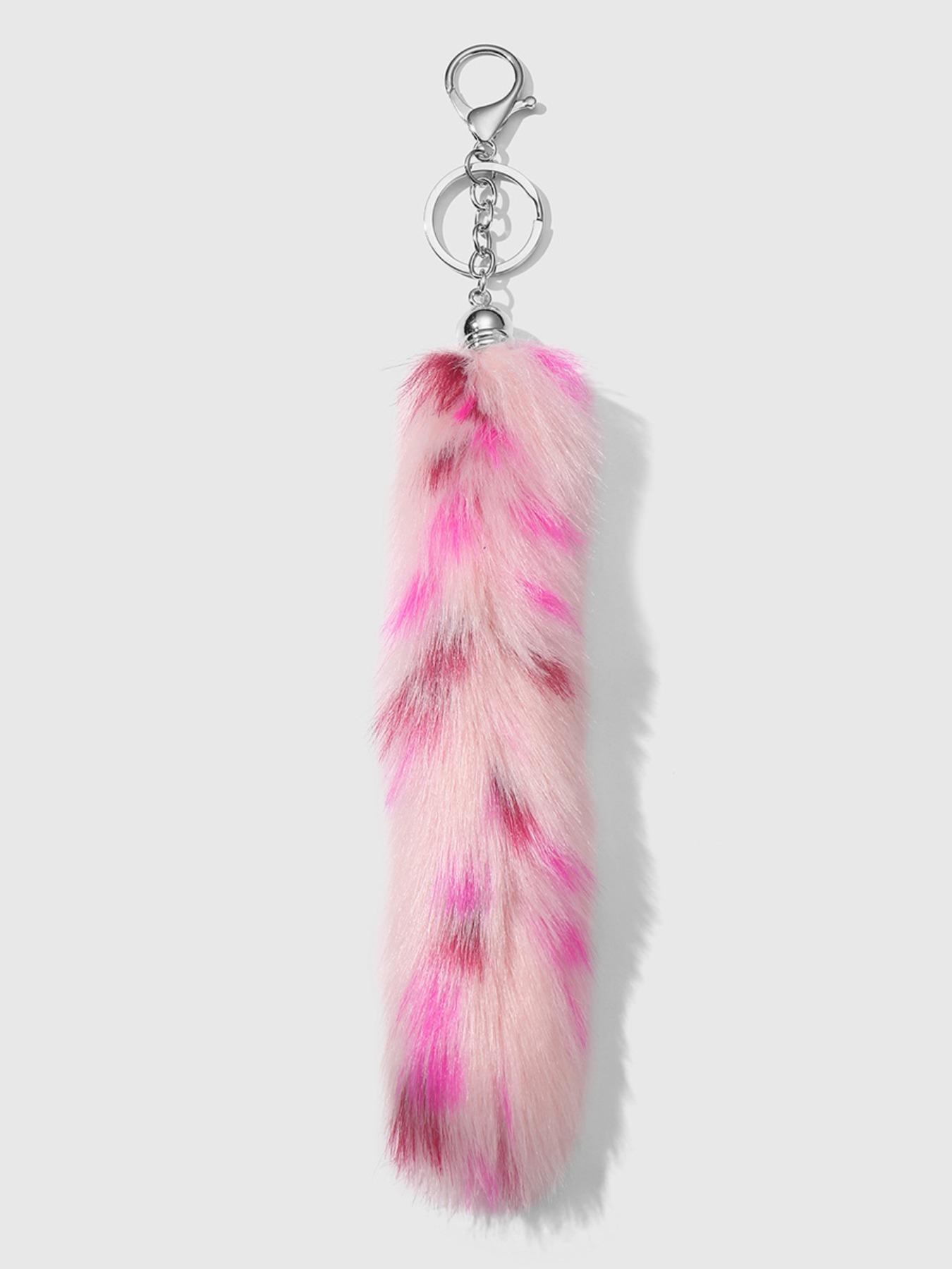 Super Giant Plush Fox Tail Bag Charm Keychain, Fashionable Halloween Handbag Accessory, Eye-Catching Style Statement for Bags & Clothing Decorations