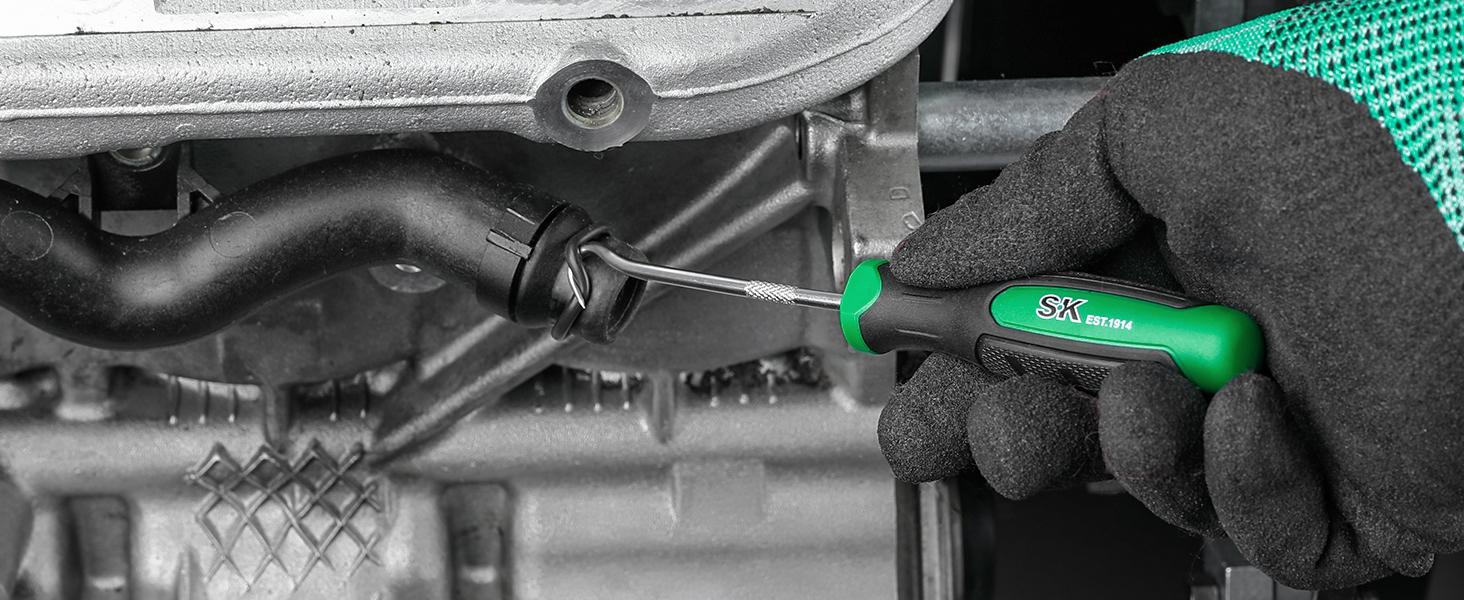 #JumpstartSale SK 4-Count Hook and Pick Set, Straight Pick, Offset Pick, 90°Pick and Hook, Ideal for Auto and Electronics Maintenance Tools