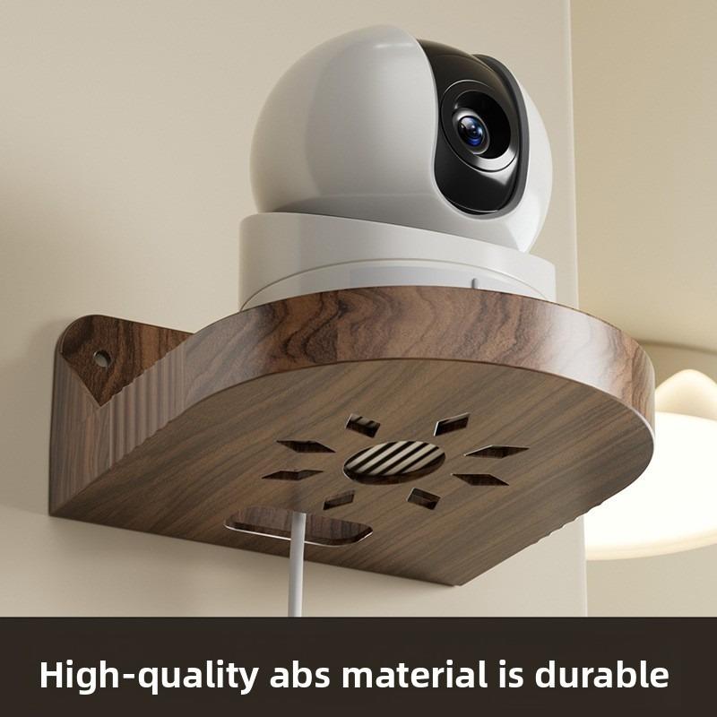 No-Drill Wall Mount Bracket for Security Cameras - Strong Load-Bearing Capacity, Easy Installation, Compatible with Ring, Arlo, Eufy, Google Nest, Wyze, Blink - Ideal for Indoor/Outdoor Use, Camera Mounting Bracket, Sleek Design, Durable Construction