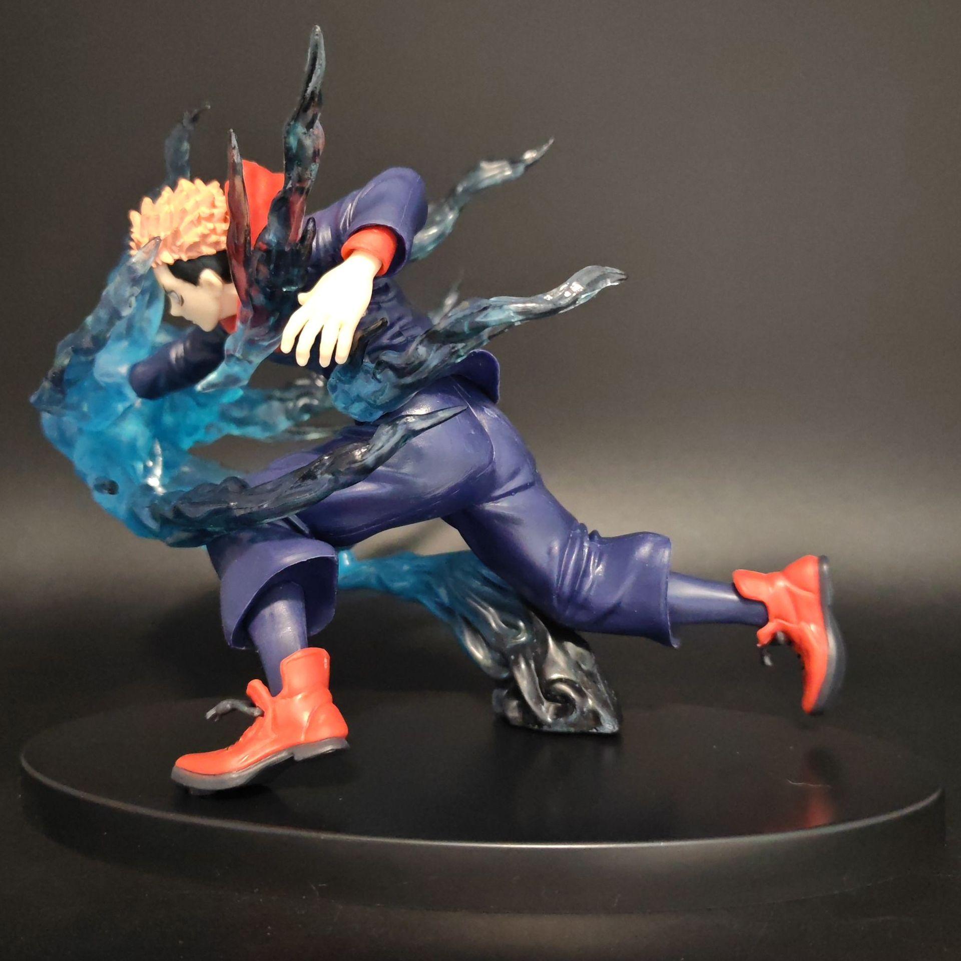 New Jujutsu Kaisen Yuji Itadori Anime Model Desktop PC Case Accessory Figure Statue, Collectible Handmade Ornament for Fans