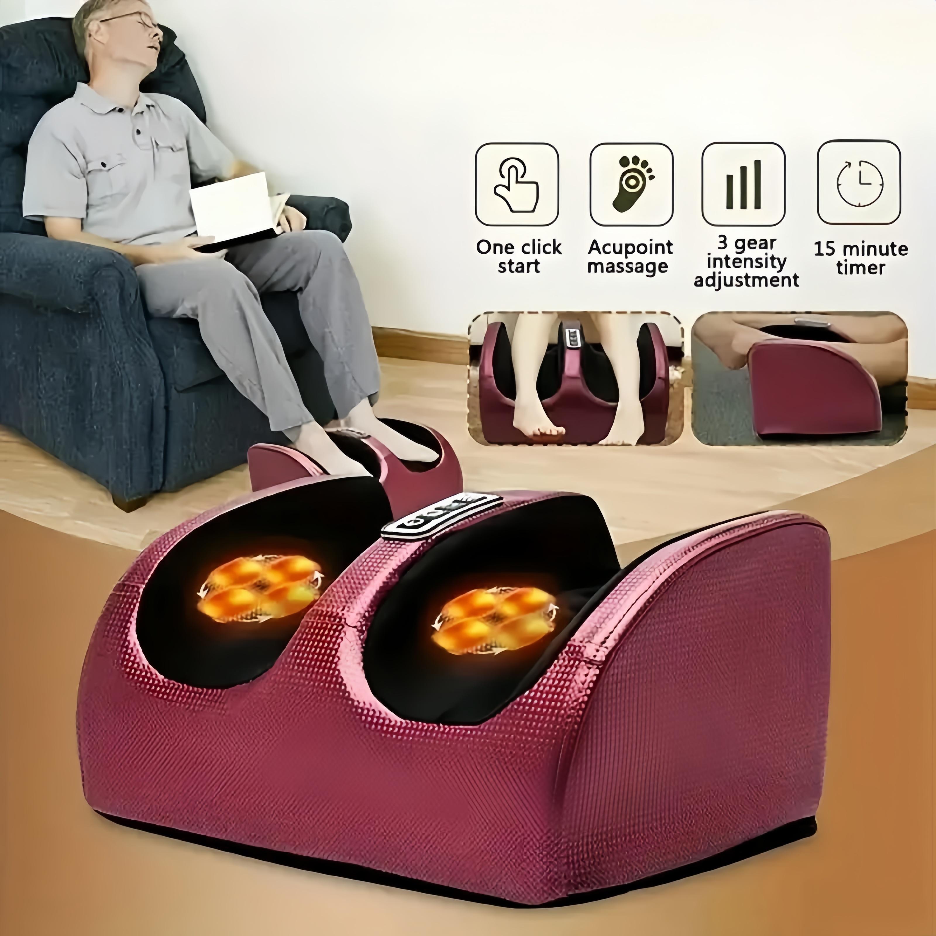 Personal massager, foot massager, foot massager, heated foot massager - Father's Day gift, Mother's Day gift, black and red detail 2