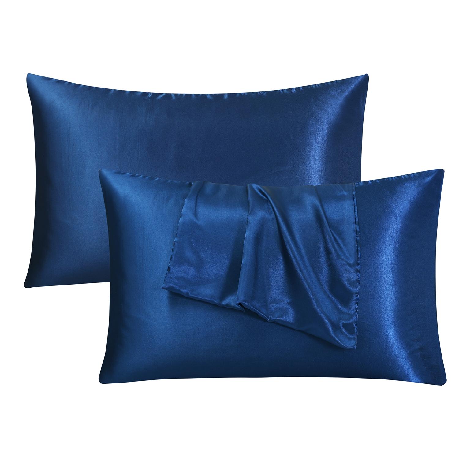 2-Piece Minimalist Solid Color Pillowcase Set Made From Premium Polyester Fabric, Skin-Friendly and Soft, Breathable and Comfortable, Durable and Wear-Resistant. Ideal for Bedroom, Sofa, and Living Room Home Decor. (Pillow Inserts Not Included)