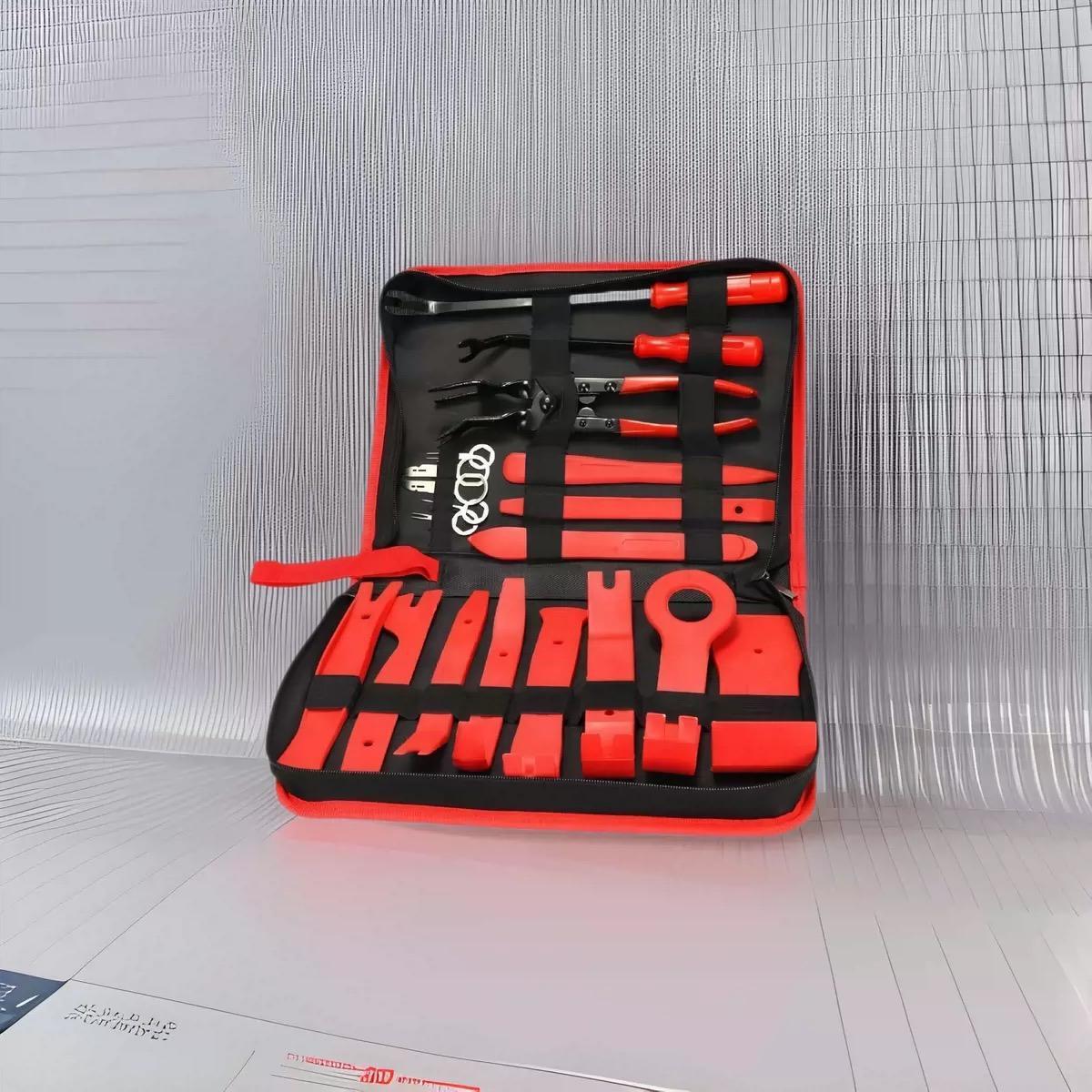 Car panel disassembly tool set of 19 pieces, automatic clamp disassembly tool set, pry bar repair kit, audio interior plastic shell buckle driving recorder quick release buckle car tool, Car Repair Tools