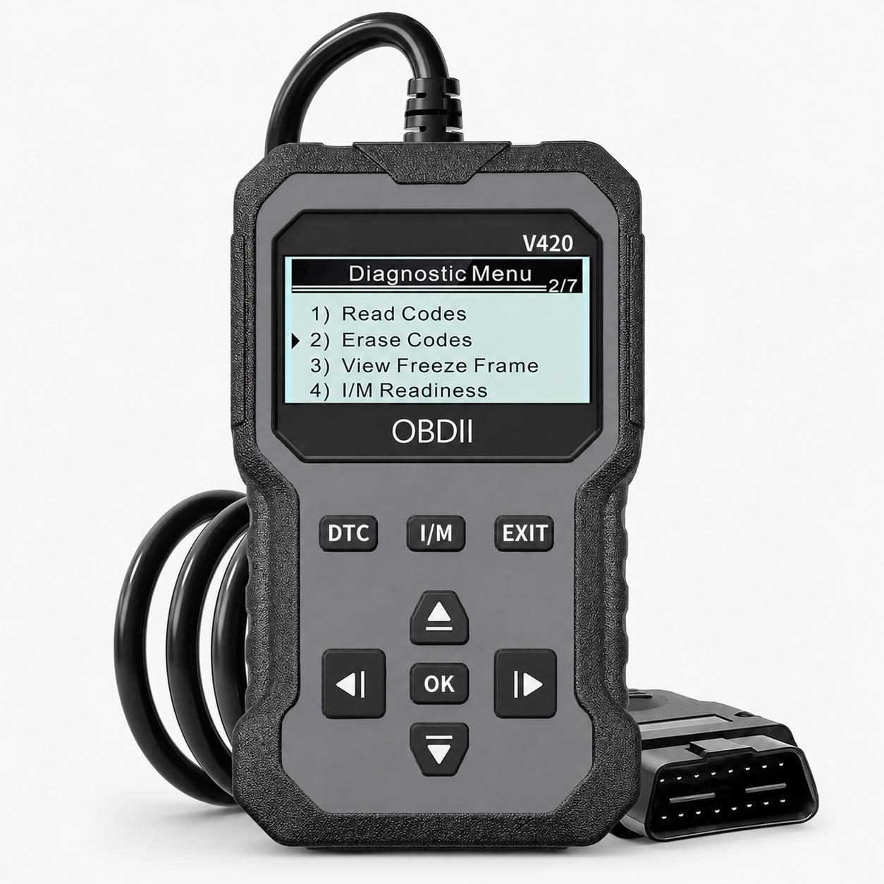 OBD2 Diagnostic Scanner, 1 Count Accurate Code Reader, Efficient Engine Light Diagnostic Aid, and Reliable Battery Voltage Tester for OBD2 - Compliant 12V Cars and Trucks Since 2003