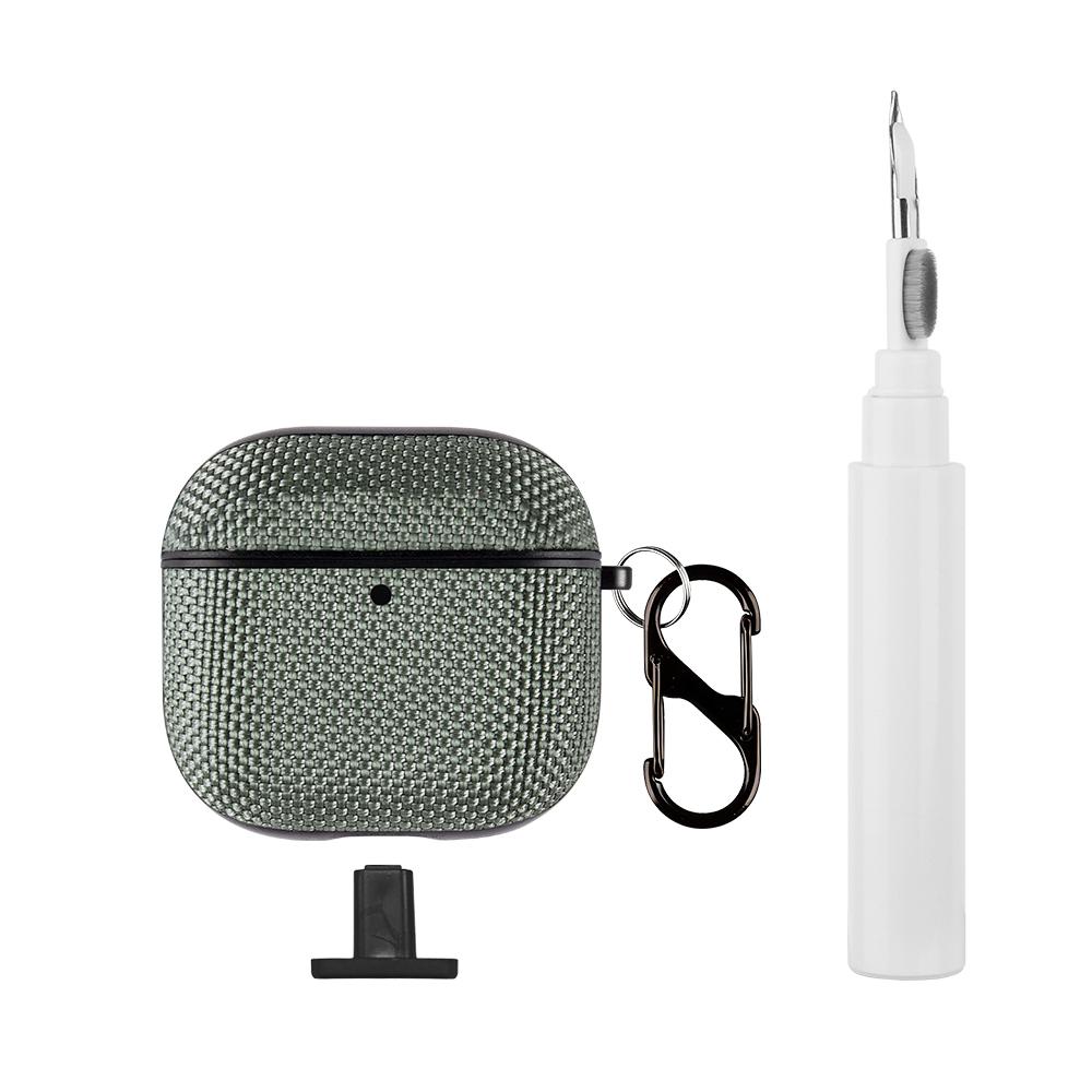 Protective Case + Cleaning Pen Set, Headphone Accessories, Scratch-Resistant Shockproof Design for AirPods 4th Gen, Comfortable Nylon Texture, Bottom Charging Port