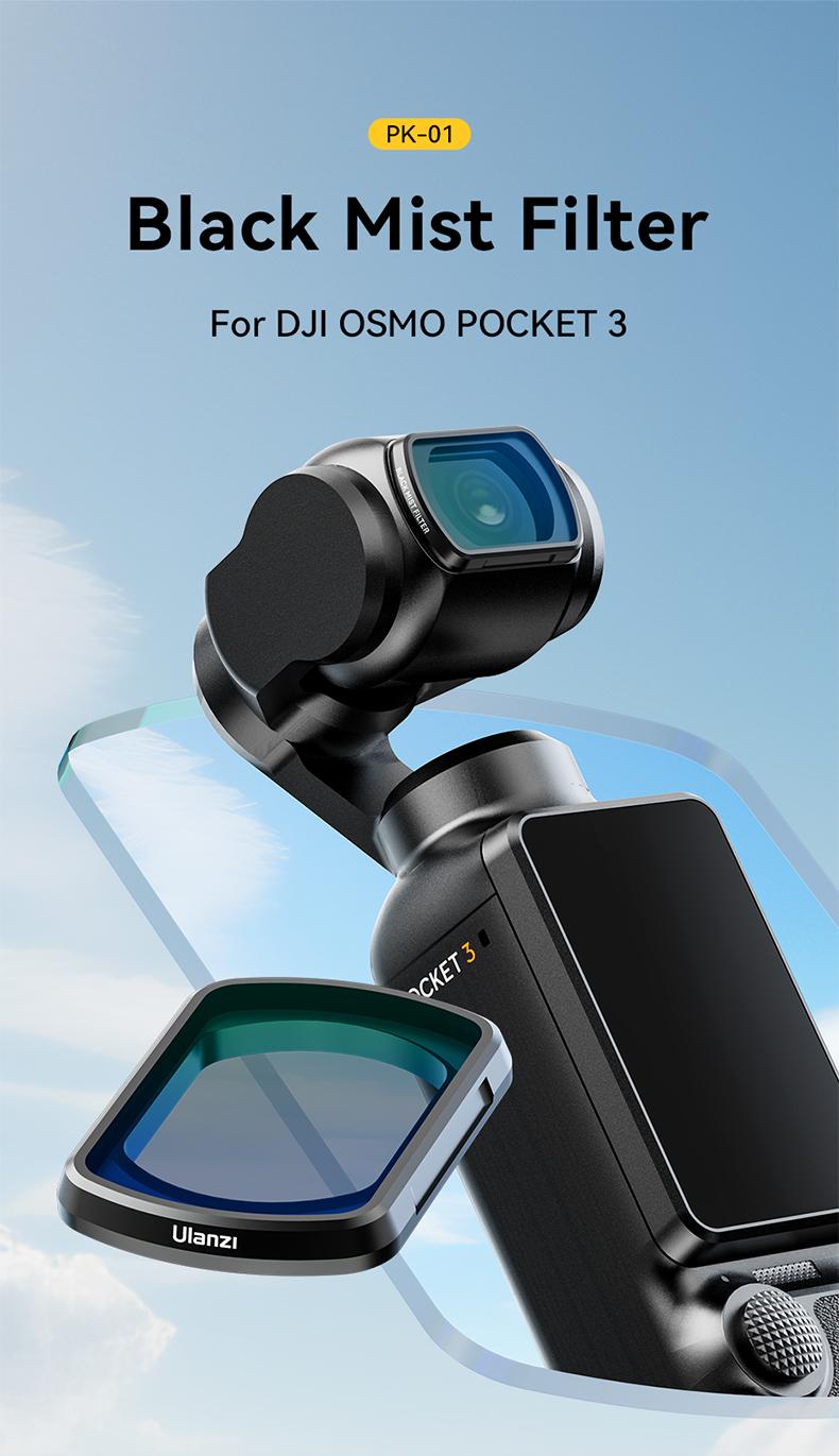 Ulanzi Pocket3 Accessories Collection, Expansion Adapter & Mini Tripod Kit for DJI Osmo Pocket 3 Mount with 1/4" Screw, Quick Release LED Light, Action Camera Accessories