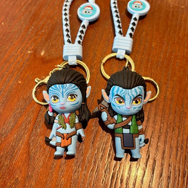 Avatar Keychain Accessories: Fun, Creative, Adorable Car Key Fob Pendant Decorations, 3D Key Ring, Ideal Gift for Family, Friends, Lovers, Perfect for Holidays, Parties, and Other Occasions, Keychain Series Figures