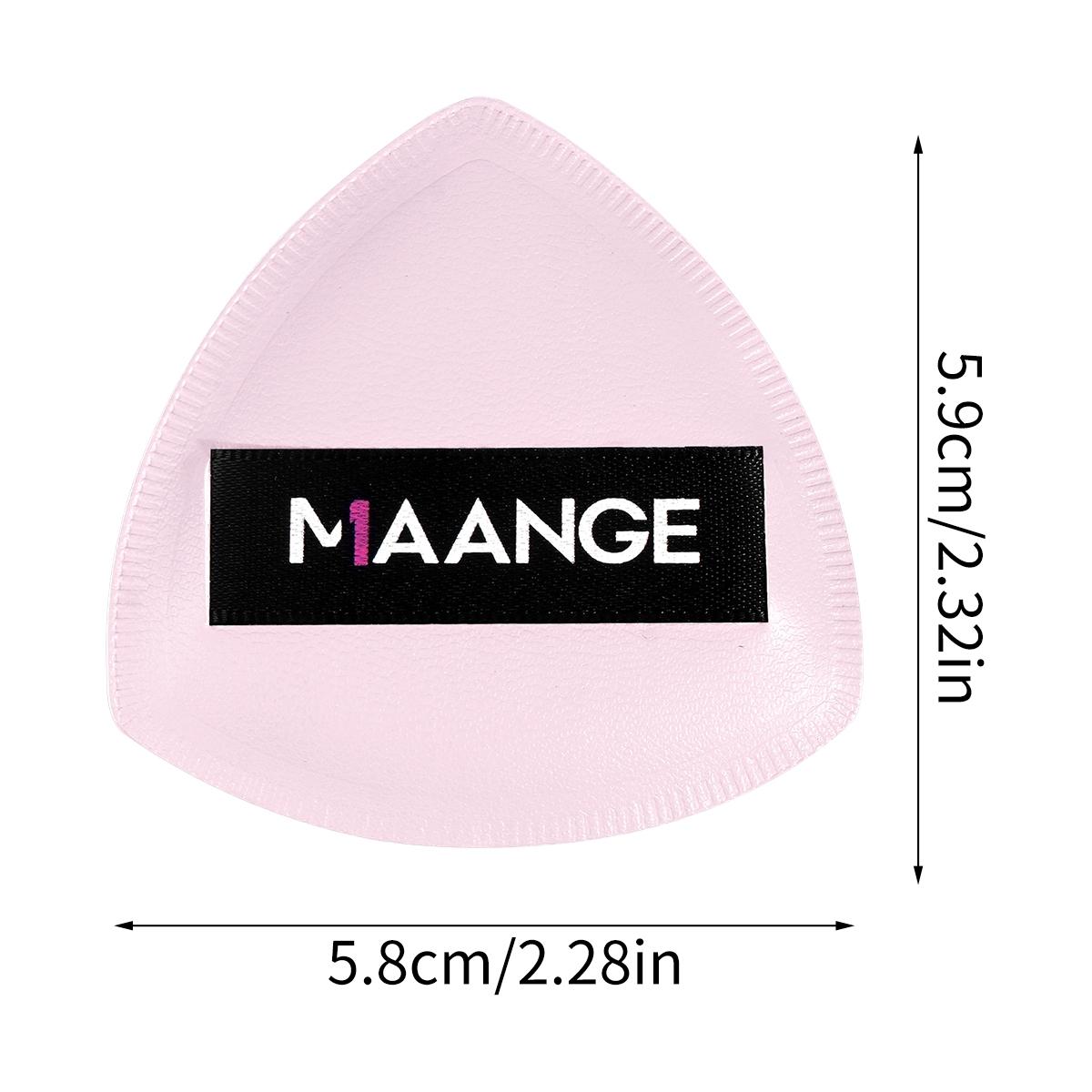 MAANGE 1pc Foundation Sponge, Powder Puff, Makeup Sponge, Beauty Sponge, Cushion Puff for Foundation and Powder, Triangle Foundation Applicator for Liquid Cream Powder, Travel Makeup Tools, Gift for Women & Girls (Pink)
