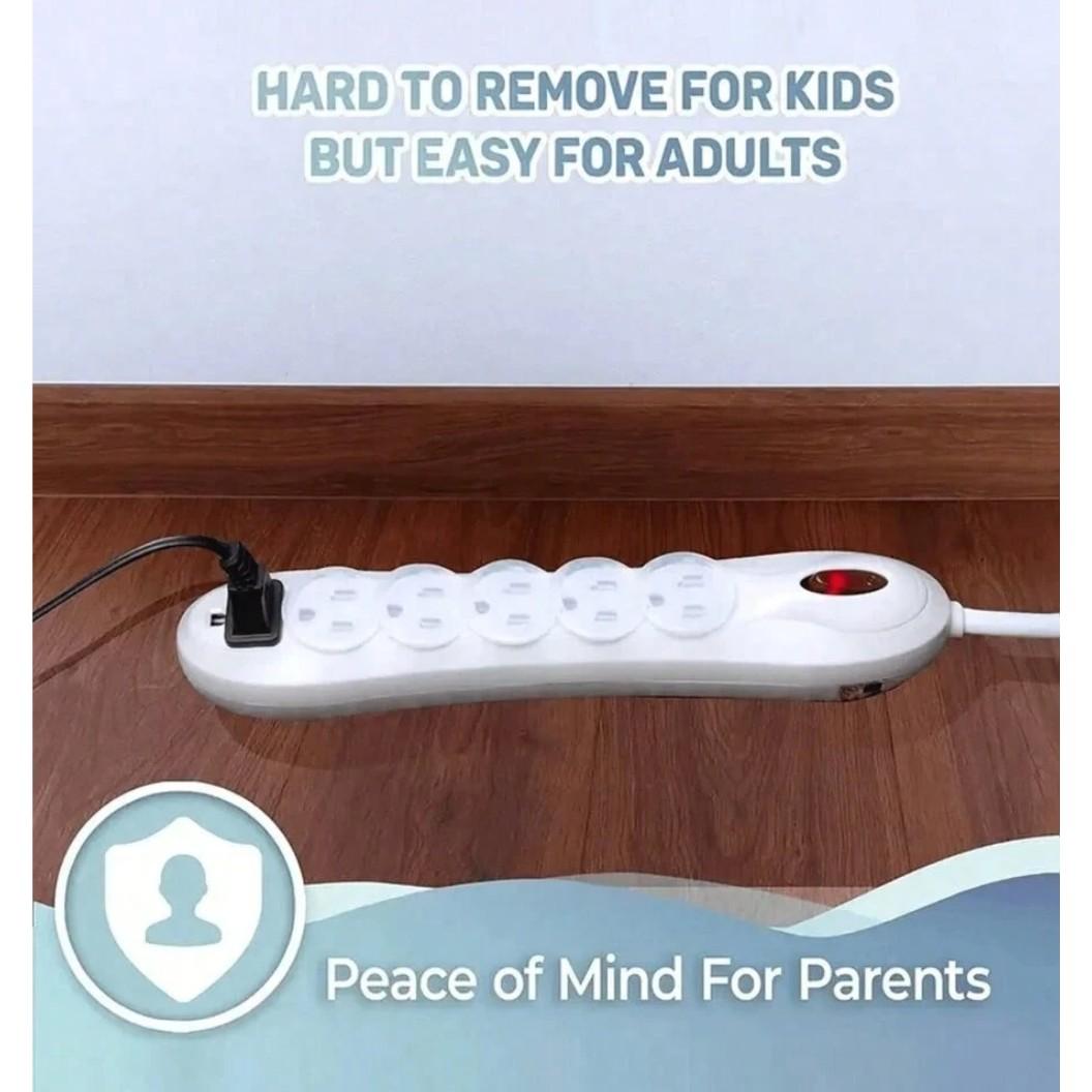 10 Transparent Baby Outlet Covers, Child Safety Electrical Protection Caps, Eu Power Socket Guards, Bathroom Waterproof Plug Protectors