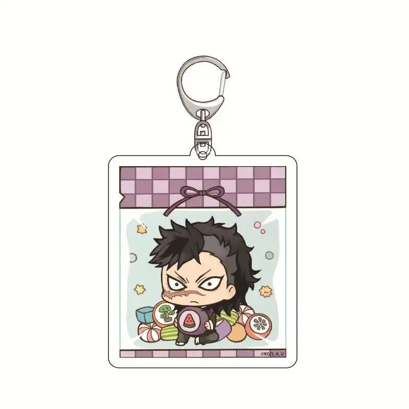 Anime  Kimetsu no Yaiba Tanjiro Kamado Nezuko Zenitsu Agatsuma Acrylic Keychain Creative Pendant Cute Japanese
