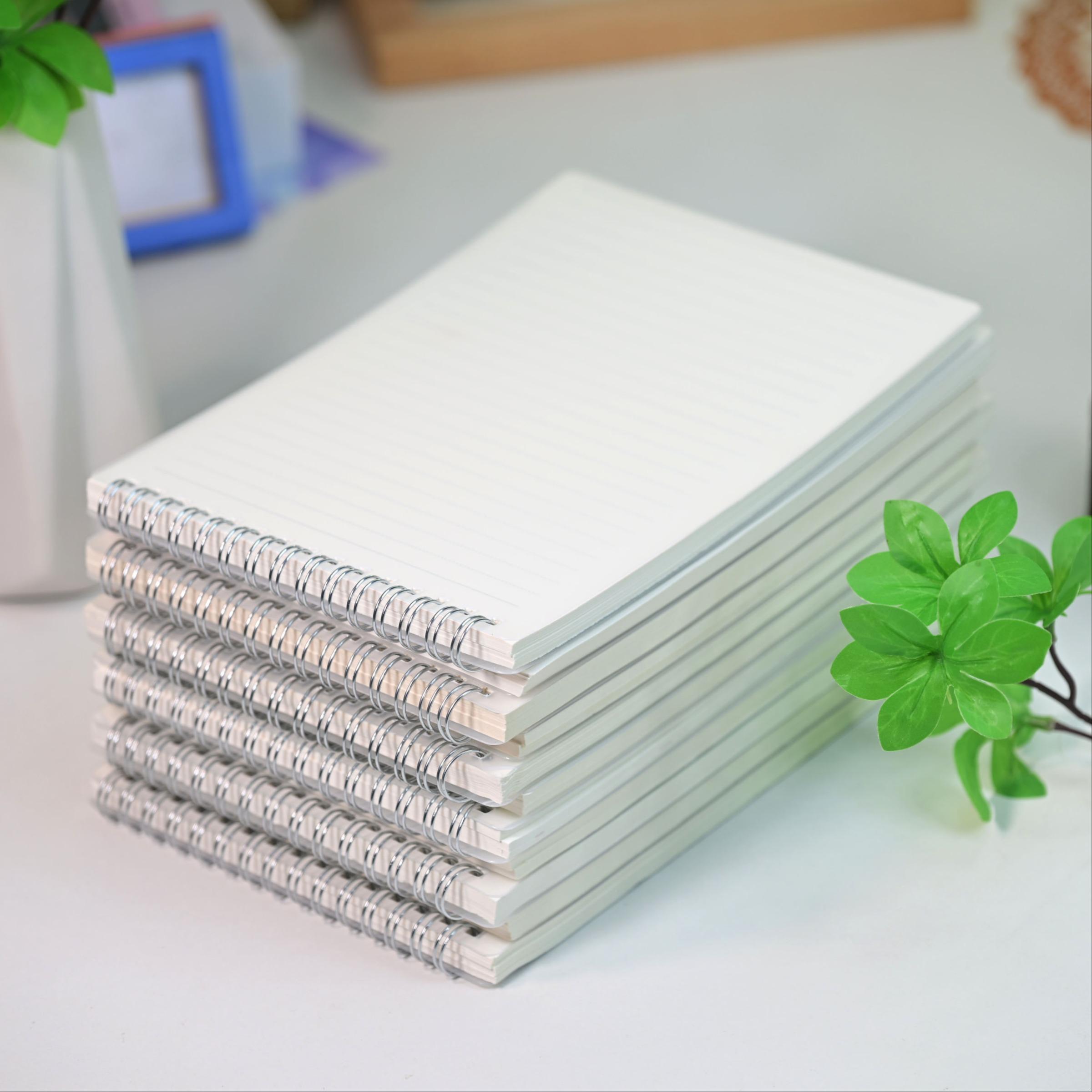 A5 Transparent Coil Notebook Set, 80 Sheets/160 Pages, Thick Lined/square/blank Notebooks, Ideal for Daily Diary, Office Notes, Academic Use