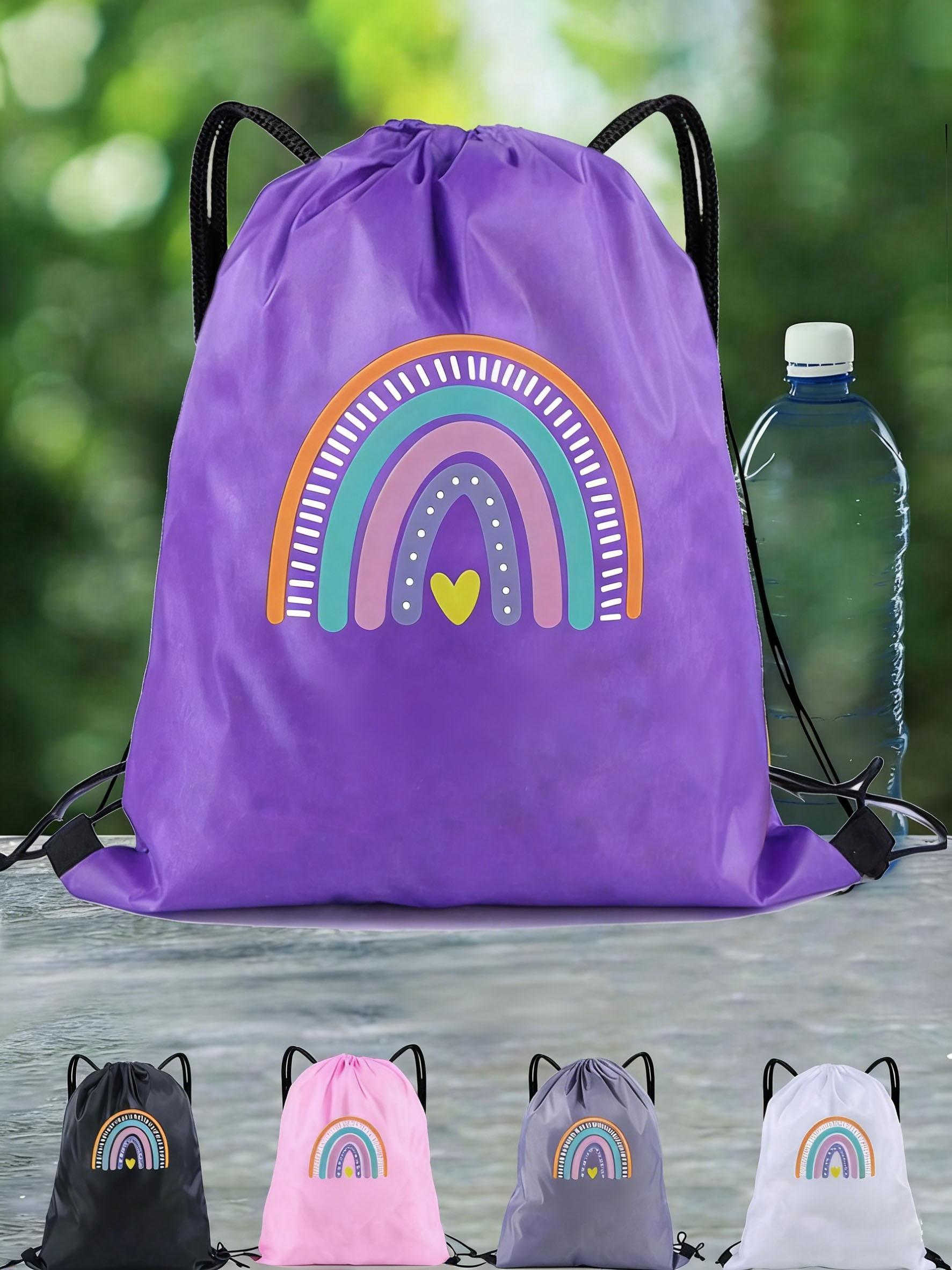 Drawstring Backpack for Teens, Personalized Sports Bag, Casual Sports Bag, Swimming Bag, Fitness Bag, After School Club Bag, Travel Bag, Back-To-School Sport Bag, Outdoor Sports Bag, Athletic Bag, Volleyball Bag