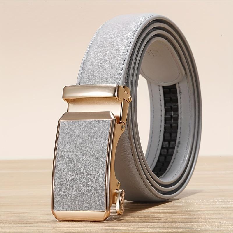 Golden Automatic Buckle Belt Men and Women Universal Fashion Casual Belts Red Blue Green Black White Cinturon Female Waistband