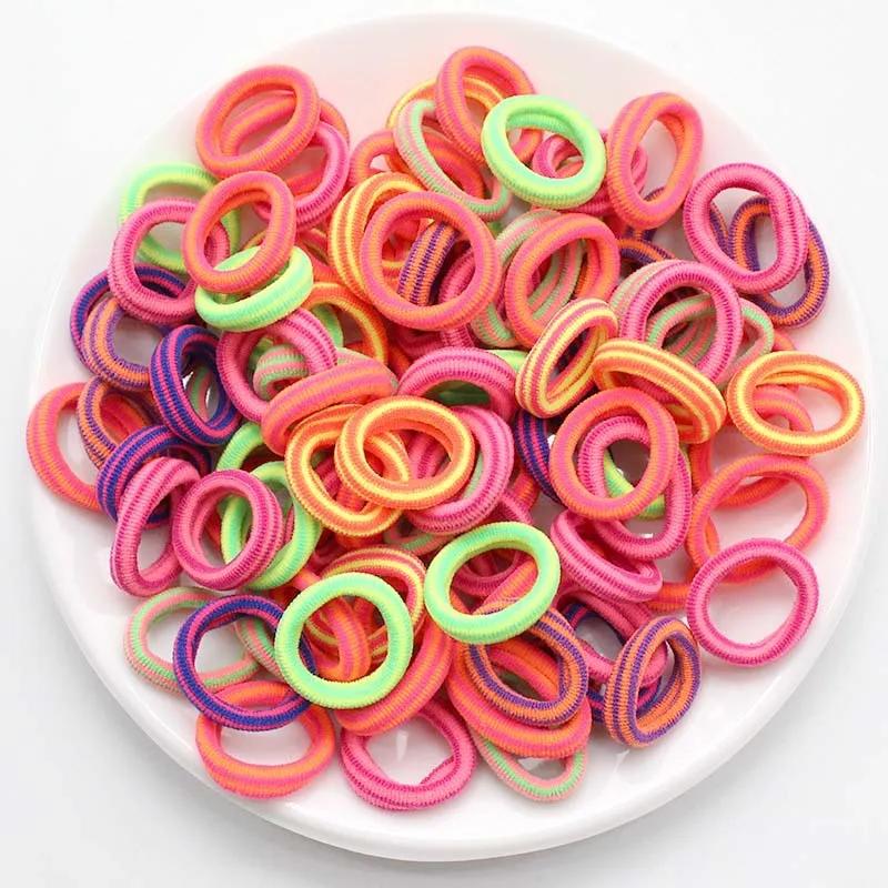 [Not For Sale] 1PCS Colorful Basic Nylon Ealstic Hair Ties for Girls Ponytail Hold Scrunchie Rubber Fashion Hair Accessories (Do Not Order Separately)