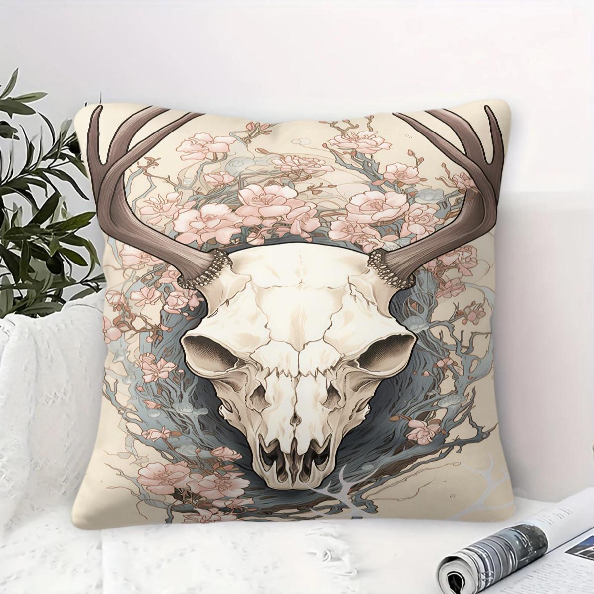 Bohemian Western Country Style Pillow, Machine Washable, Diverse Artistic Trendy Prints, Plush and Soft Filling, Universal for All Scenes and People, Sofa Decorative Cushion (Includes Pillow Insert, Removable), Home Decorative Cushion