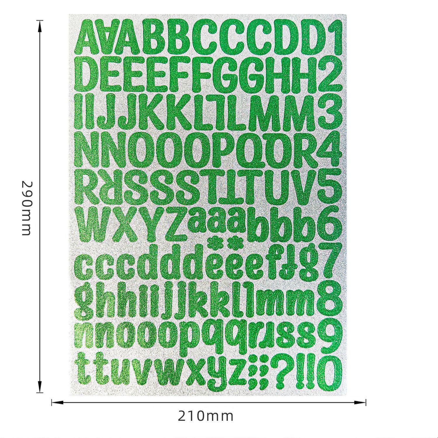 8 Letter Stickers, 8 Colors Alphabet Number Stickers, Shiny Gold Silver Letters, Christmas Gift, DIY Crafts, Scrapbook, Envelope, Card, Sign Decor, Glossy Stickers, Aesthetic Stickers