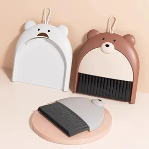 1-5PCS Small Broom and Dustpan Set for Household Portable Desktop Children's Plastic Garbage Shovel Mini Dustpan Broom Folding
