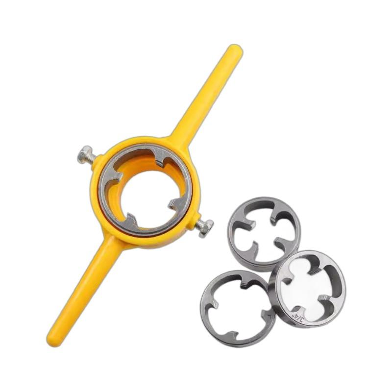 Plastic Pipe Threading Tool Set, Manual Tapping Tool for Plastic Pipes, Handheld Pipe Tapping Accessories, Durable and Easy to Use