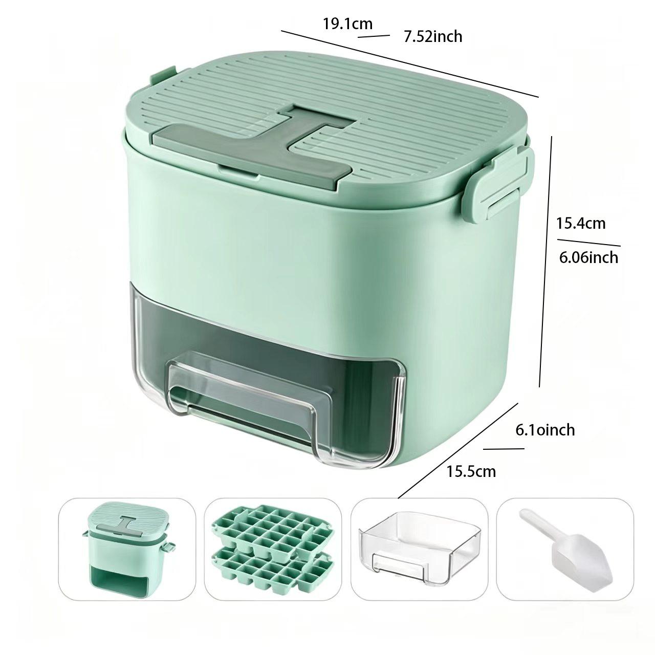 Press Mold Ice Cube Tray, Easy Release Plastic Ice Molds, Home Use Ice Maker Kit, Durable Design for Everyday Convenience