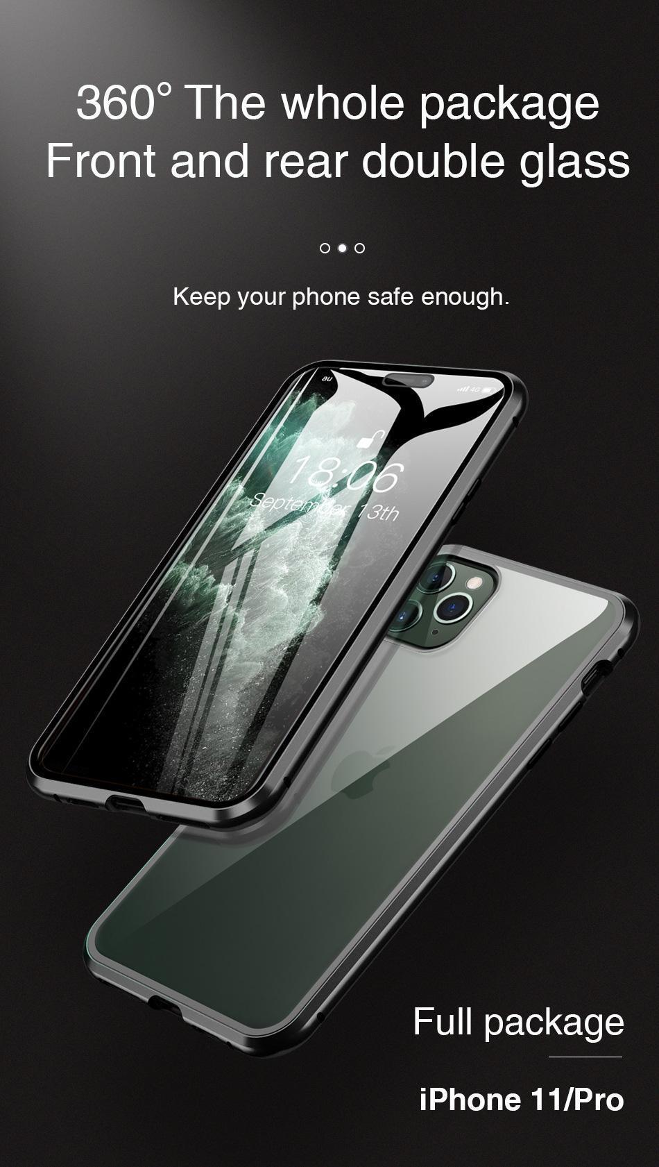 Anti Spy peeping Privacy Glass + Metal Magnetic Adsorption Case For iPhone 16 15 14 Plus 13 12 Mini 11 Pro X XS Max XR Cover
