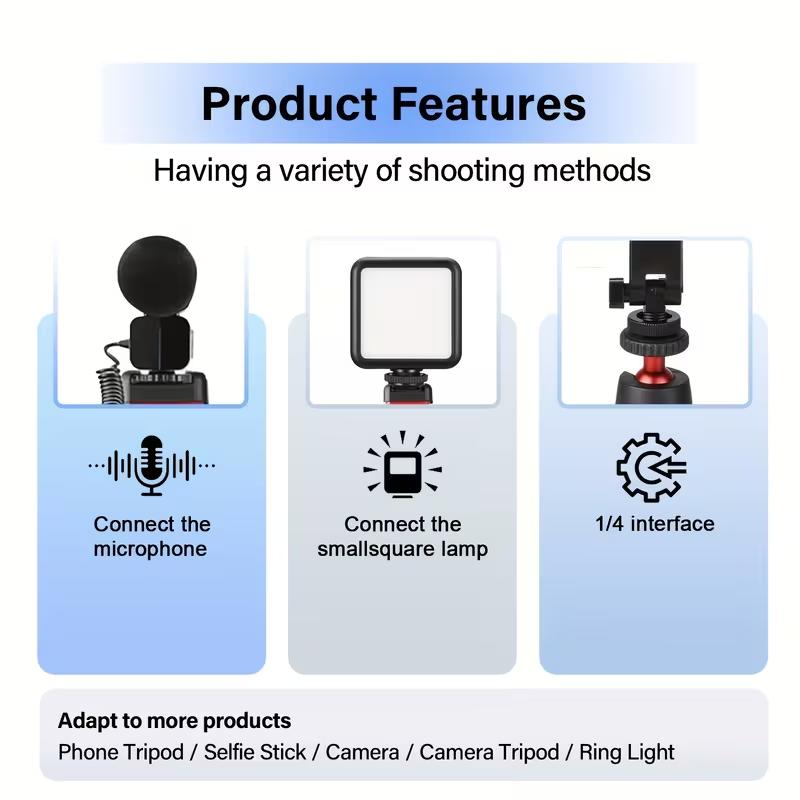 Phone holder with Cold Shoe Mount, Camera Hot Shoe UniversalCell Adapter Support Free AdjustmentJoints,Phone Tripod Mount for iphone17 Pro/MAX,for Samsung Galaxy and Other Phones Accessories Smartphone(Android Cellphone)#Easter Day