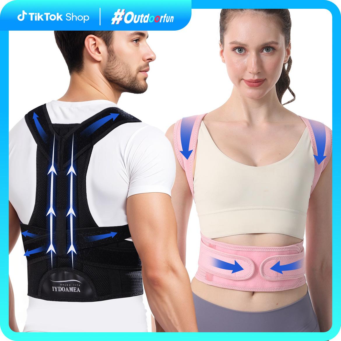 IYDoaMea Posture Corrector For Men And Women - ( Order A Size Up ) - Back Brace For Lumbar Support And Upright, Breathable Back Straightener Back Corrector Posture Improve And Neck, Back Slim Fit Posture Support Tank Top Outdoorfun