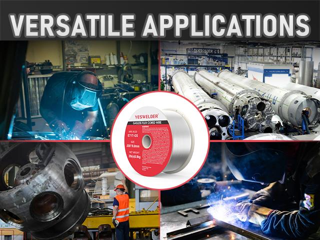 YesWelder E71T-GS Gasless Flux Core Welding Wire | 2LB Spool .030"/.035" Diameter Self-shielded Mild Carbon Steel MIG Wire