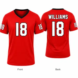Men's Football Jersey#18 Navy Blue, Printed Letters & Numbers, Mesh Breathable Short Sleeve Sports Top,clothes,outfits,men's wear,men fashion,summer men clothes,fashion men clothes